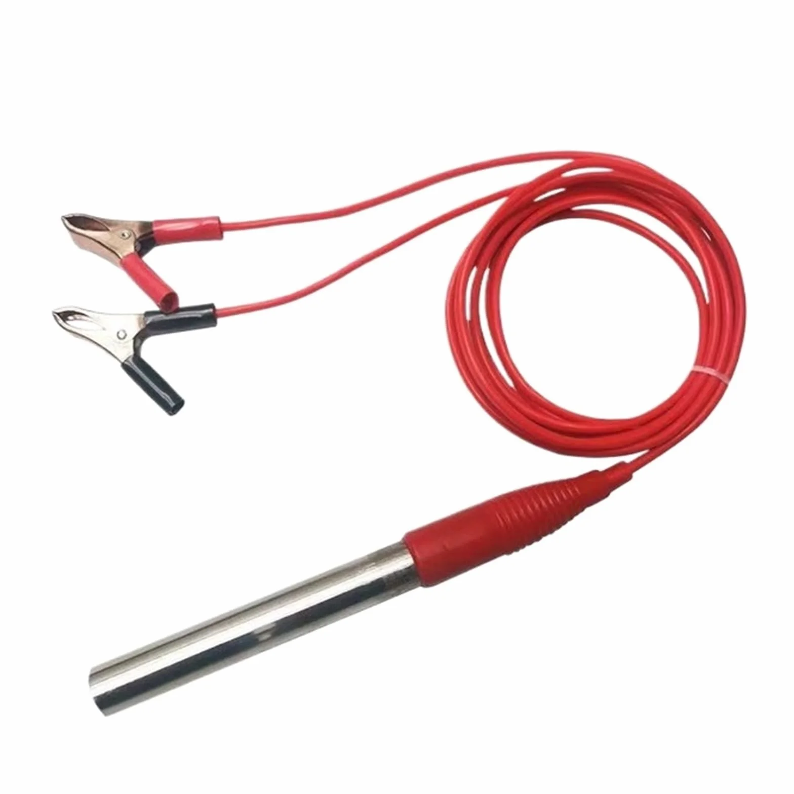 Grzałka, 12V DC Podgrzewacz Wody Z Wkładem Grzewczym Z Zaciskiem Krokodylkowym 150 W 200 W 300 W Stal Nierdzewna Przenośny Podgrzewacz Zanurzeniowy(12V 200W)
