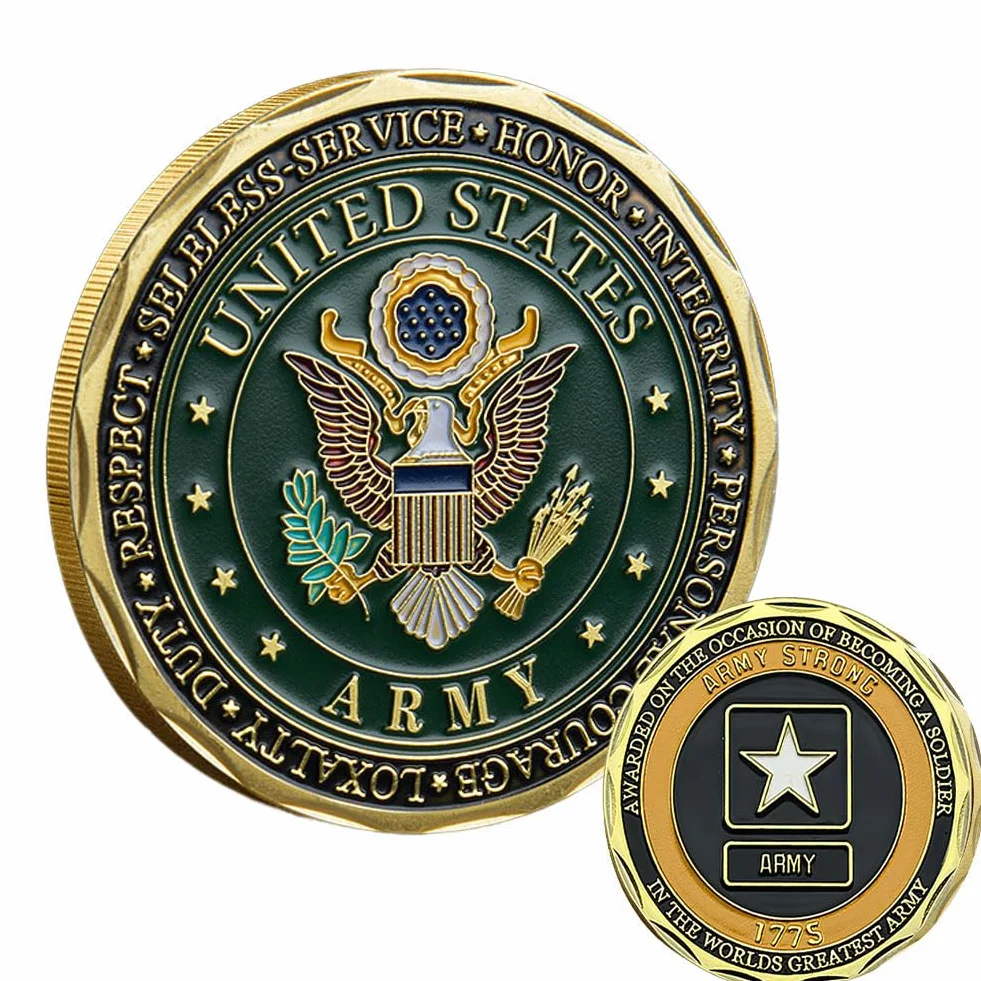 US Army Soldier Military Challenge Moneta na prezent wojskowy