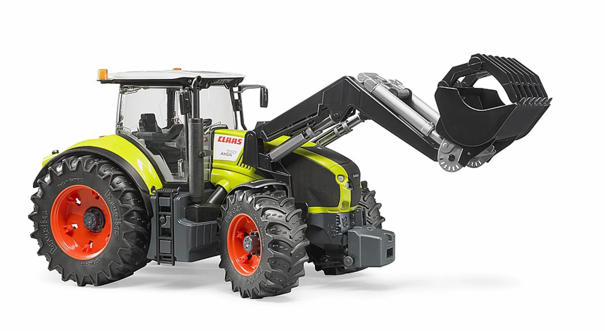 bruder 03013 - Claas Axion 950 z ładowaczem czołowym - 1:16 Ciągnik, traktor, buldog, rolnictwo, farma, leśnictwo, bworld, przyczepa