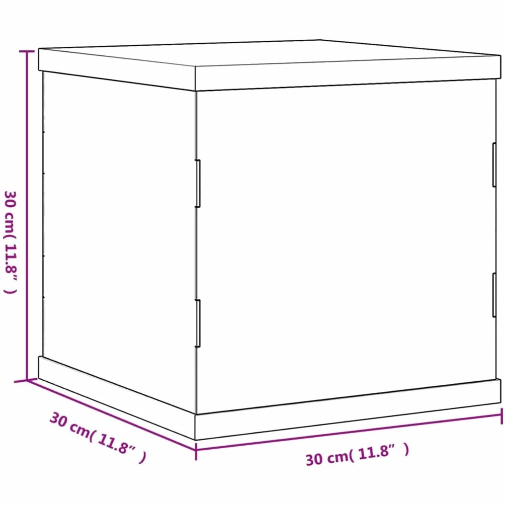 vidaXL Przezroczyste Pudełko Ekspozycyjne Akrylowe 30x30x30 cm