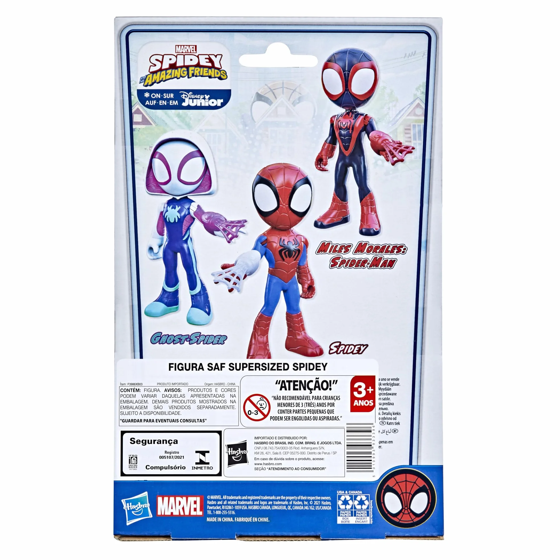 Superwielka figurka Spideya o wysokości 22,5 cm z serialu "Spidey i super-kumple" Marvela, zabawka dla przedszkolaków