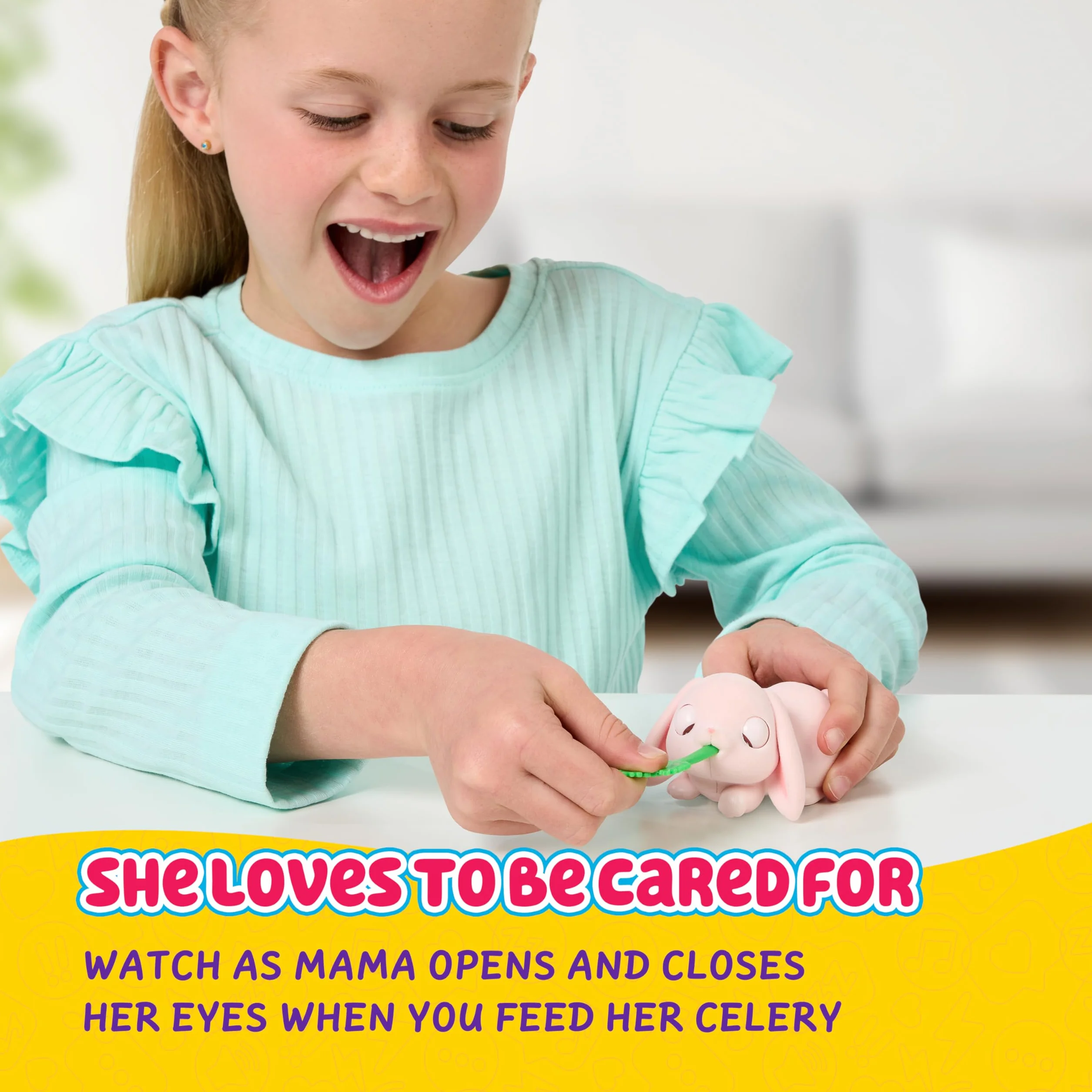 Little Live Pets – Mama Surprise Minis zajączek, pielęgnuj mamę chomika lub zajączka w swoim stajni i gorące 2, 3 lub 4 mini niemowlęta witają Little Live Pets – Mama Surprise Minis Bunschen
