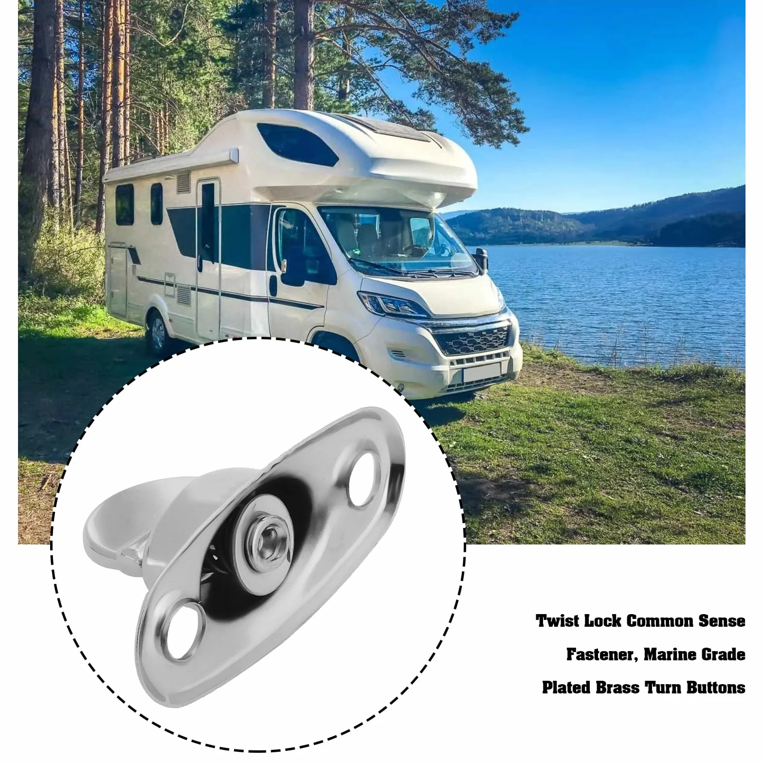 SG Store 10 szt. Twist Lock Common Sense zapięcie metalowe obrotowe zapięcie na guziki do łodzi, żaglówek, kamperów, pontonu, 32,8 x 14,4 x 13 mm, 32 x 26,6 mm, 26 x 21,2 mm
