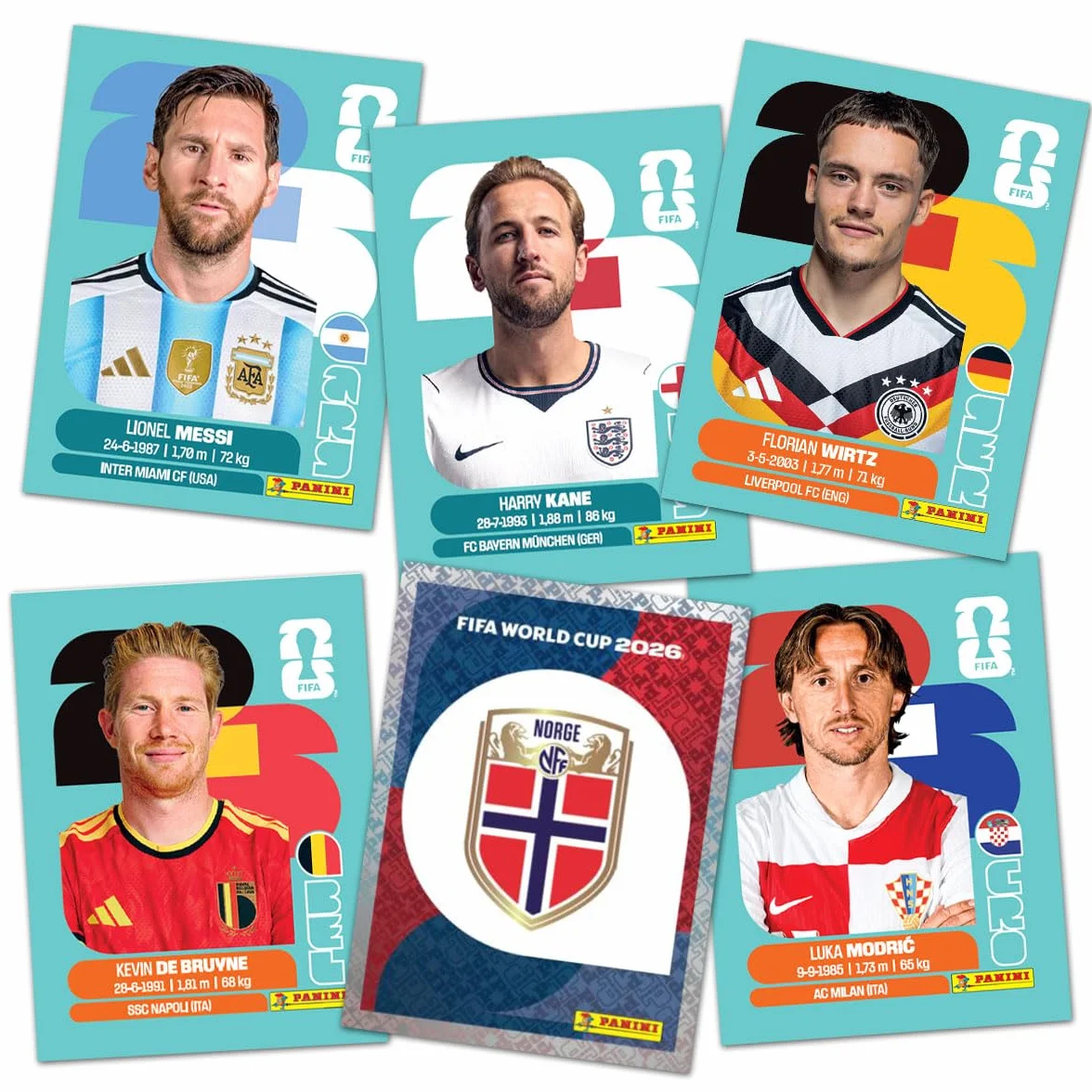 Panini - Oficjalna kolekcja naklejek FIFA World Cup 2026™ (pudełko z 100 torebkami)