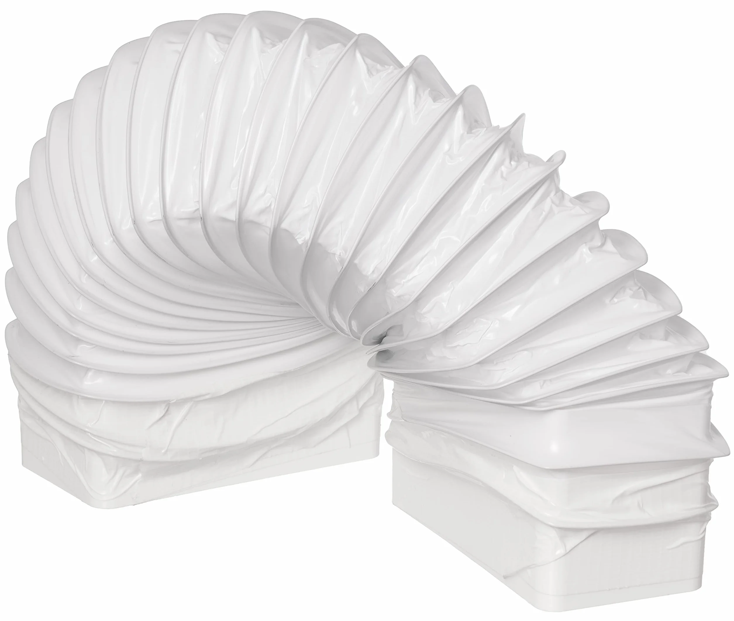 110 x 55 mm / 0,5 m PVC elastyczny kanał ze złączem, wąż wentylacyjny do płaskich kanałów, wąż wylotowy do klimatyzacji, suszarki bębnowej, okapu kuchennego