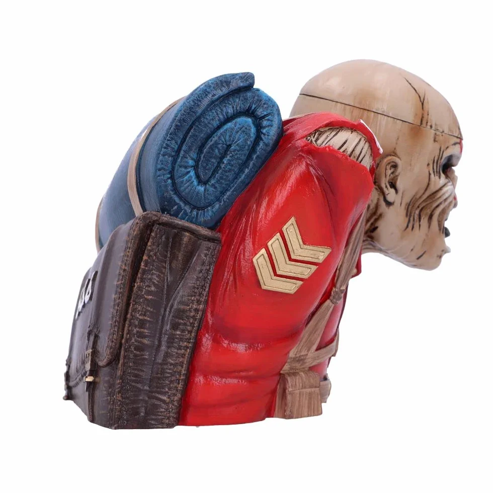 Nemesis Now Oficjalnie licencjonowane pudełko na biust Iron Maiden The Trooper (małe) czerwone, 12 cm