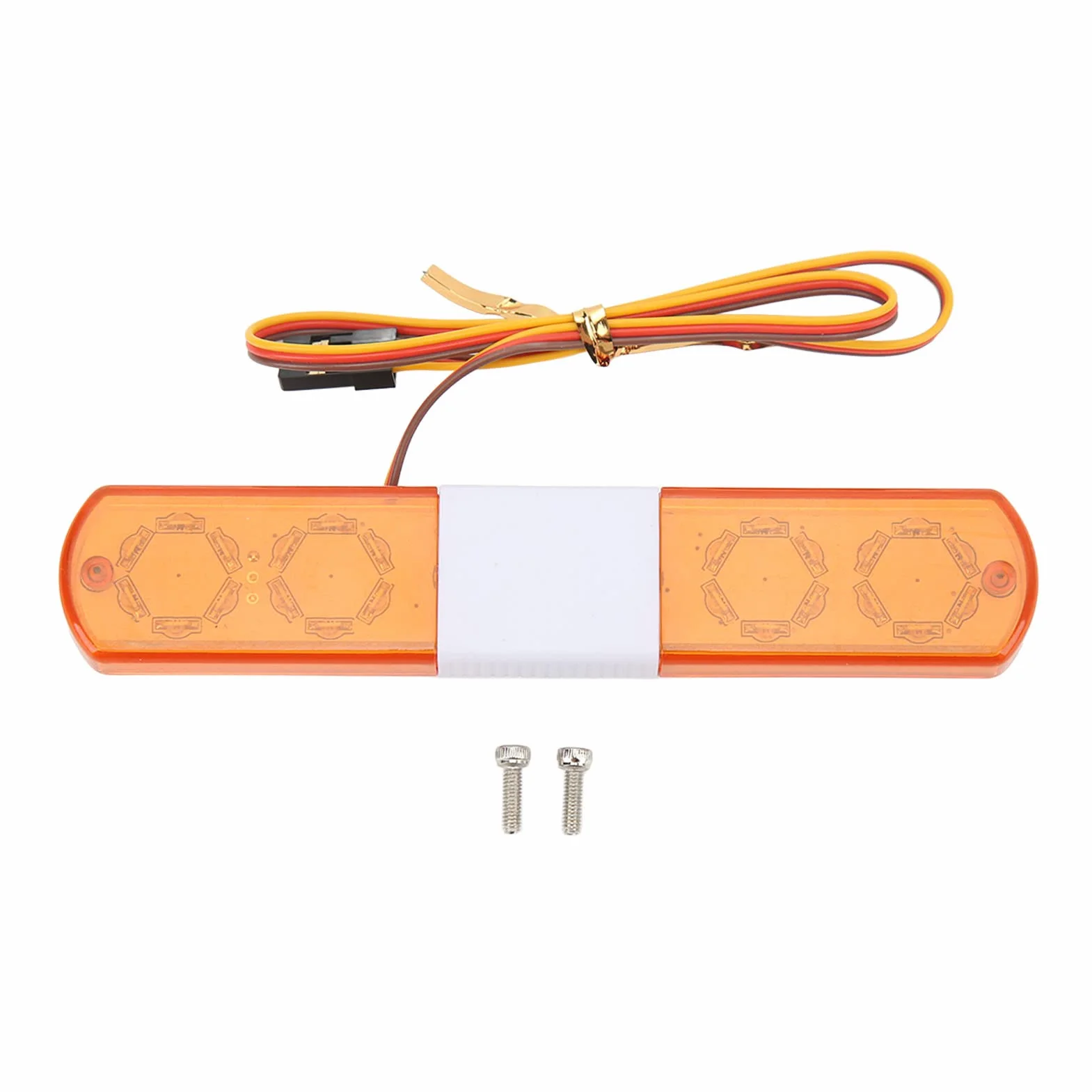VGEBY RC LED Police Light 4 tryby Światło alarmowe dla samochodów RC 1/8 1/10 Niebieski Czerwony Żółty