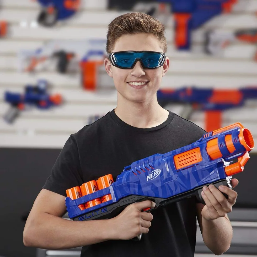 Hasbro E2853EU4 Nerf N-Strike Elite Blaster do Zabawy, z 15 Lotkami, Wielokolorowy
