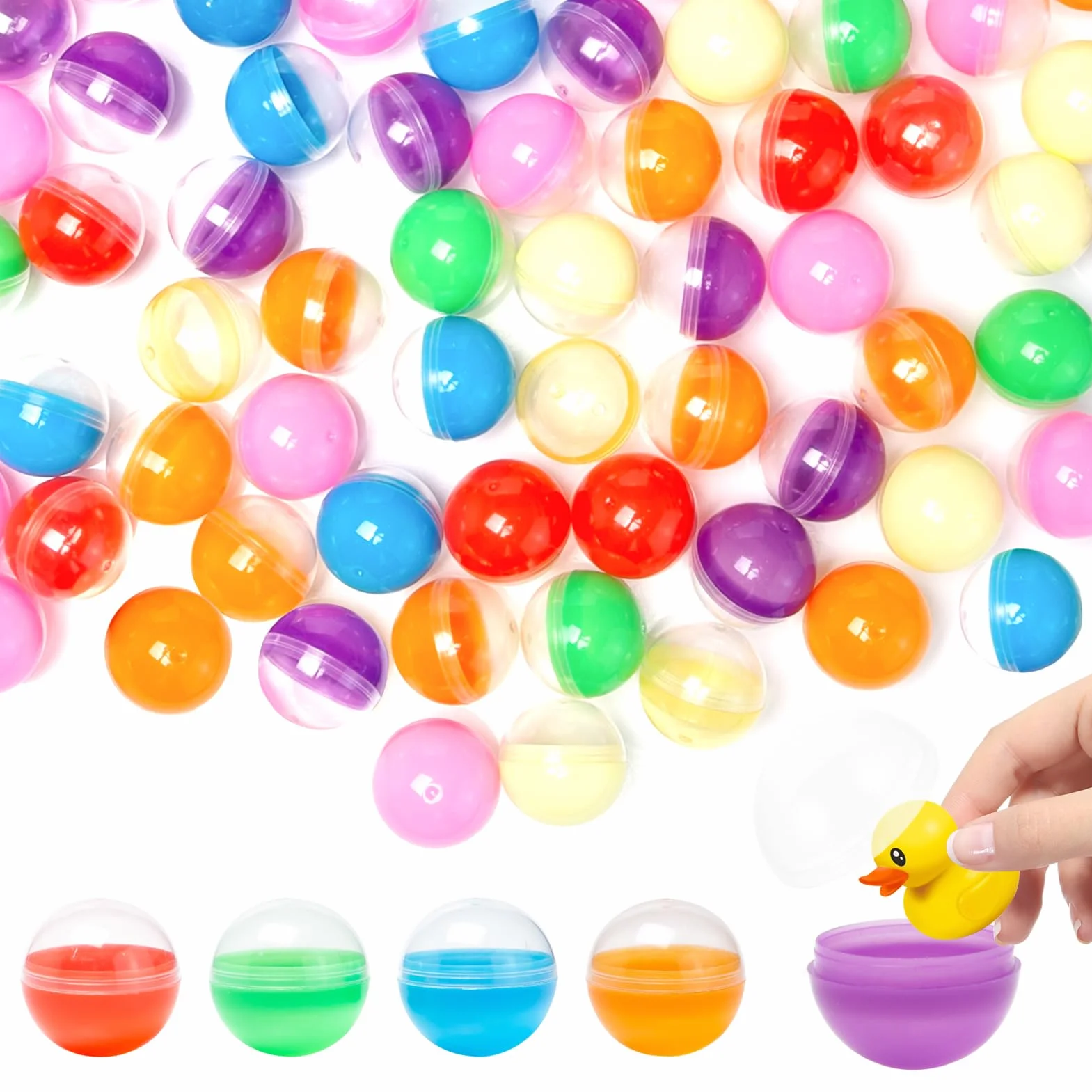 150 sztuk 3,2 cm mini przezroczysta kula do wypełnienia przezroczysta kula bożonarodzeniowa, plastikowa kula, do napełniania dozowników cukierków Gumball