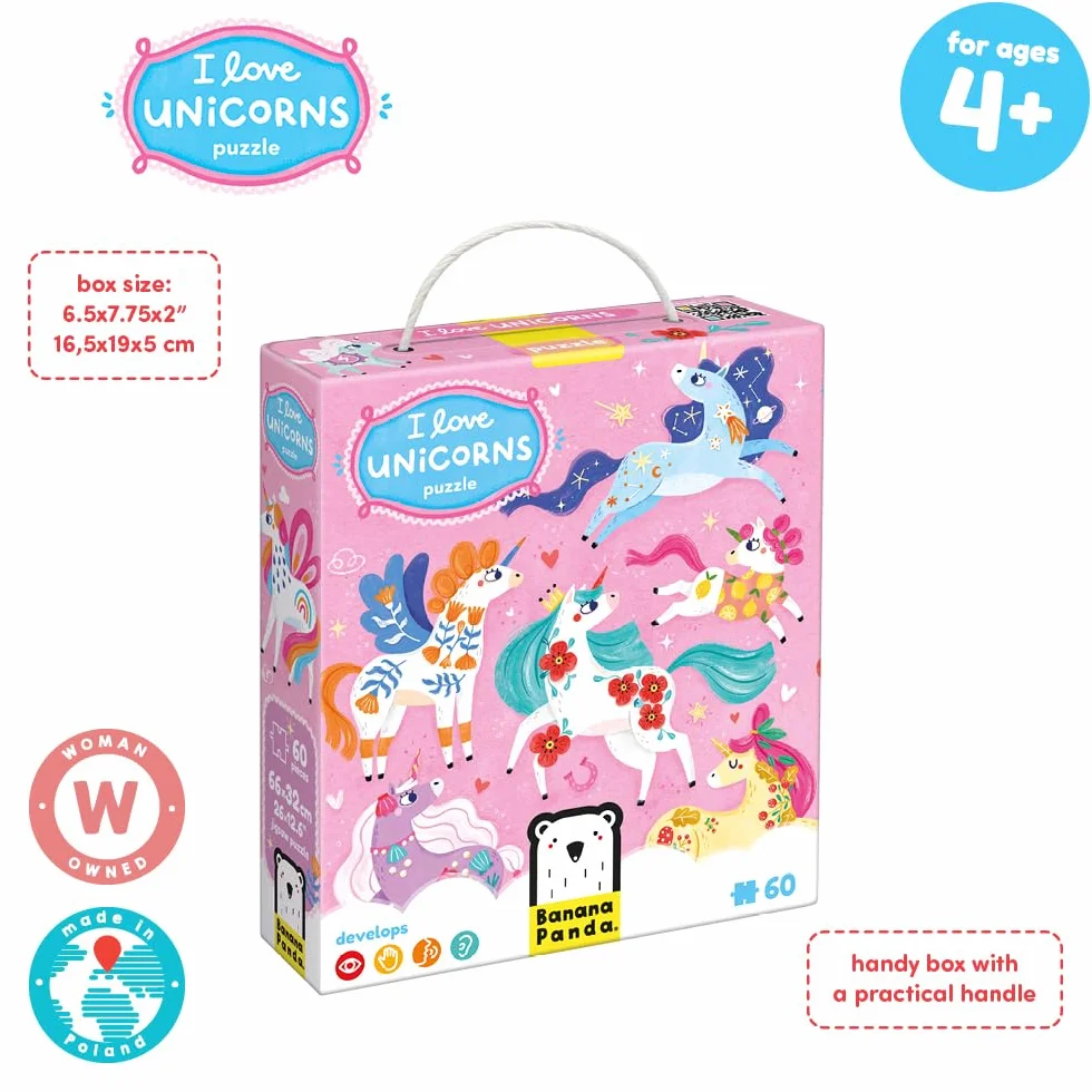 I Love Unicorns Puzzle 4+ Floor Puzzle