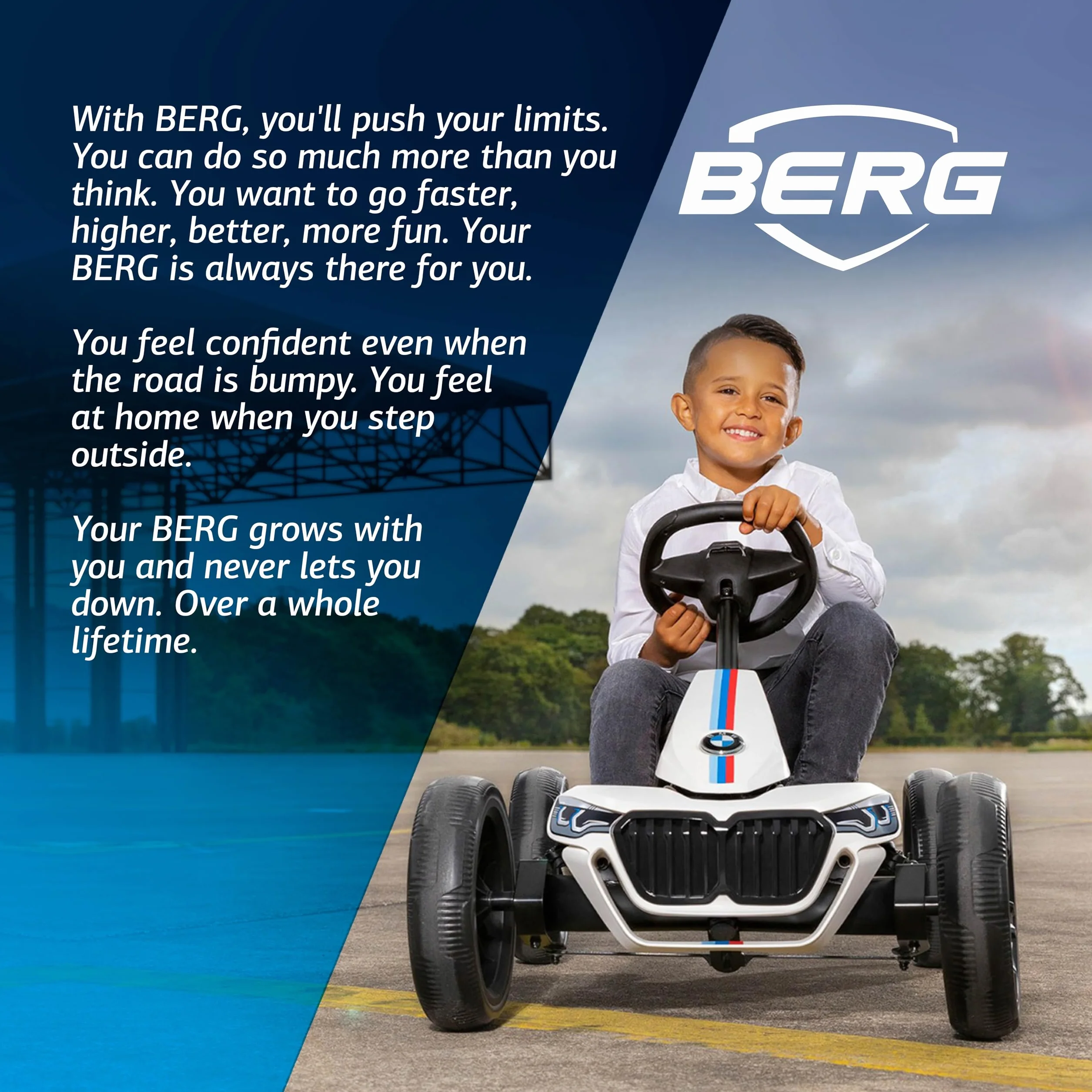 Berg Pedał Gokart Reppy BMW 24.61.00.00 Pojazd dziecięcy samochód pedałowy z głośnikiem