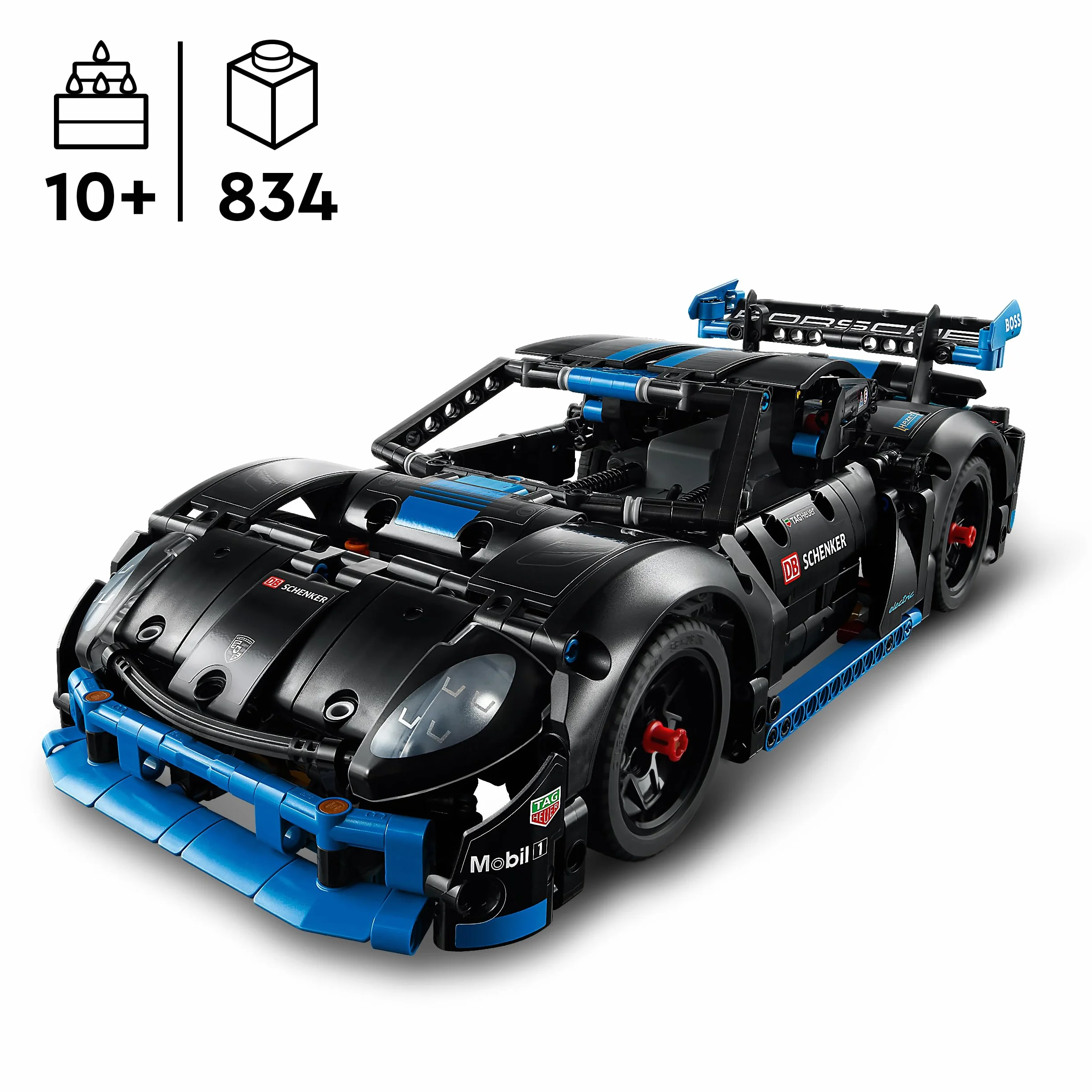 LEGO Technic Samochód wyścigowy Porsche GT4 e-Performance, Model Samochodu dla Dzieci, Wyścigówka do Zbudowania, Fajna Zabawka dla 10-latka, Chłopca i Dziewczynki, Pomysł na Prezent Urodzinowy, 42176