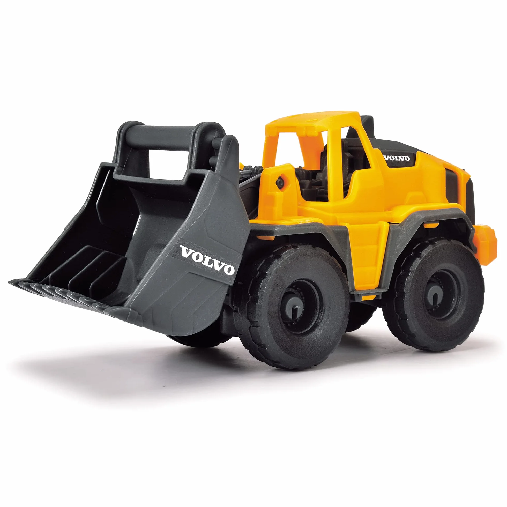 Dickie Toys 203726009 VOLVO Stacja budowlana i pojazdy budowlane koparka, wywrotka, dźwig obrotowy 360°, zestaw plac budowy, światło i dźwięk, prezent dla dzieci od 3 lat, wymiary 22x34x39 cm