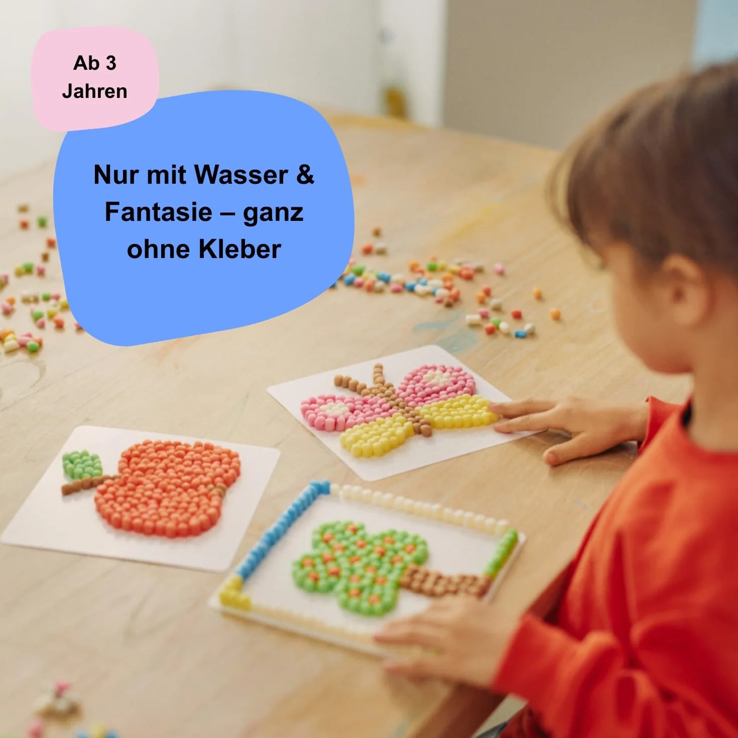 PlayMais EDULINE mozaika zestaw do majsterkowania dla dzieci od 3 lat 12 000 elementów 50 szablonów