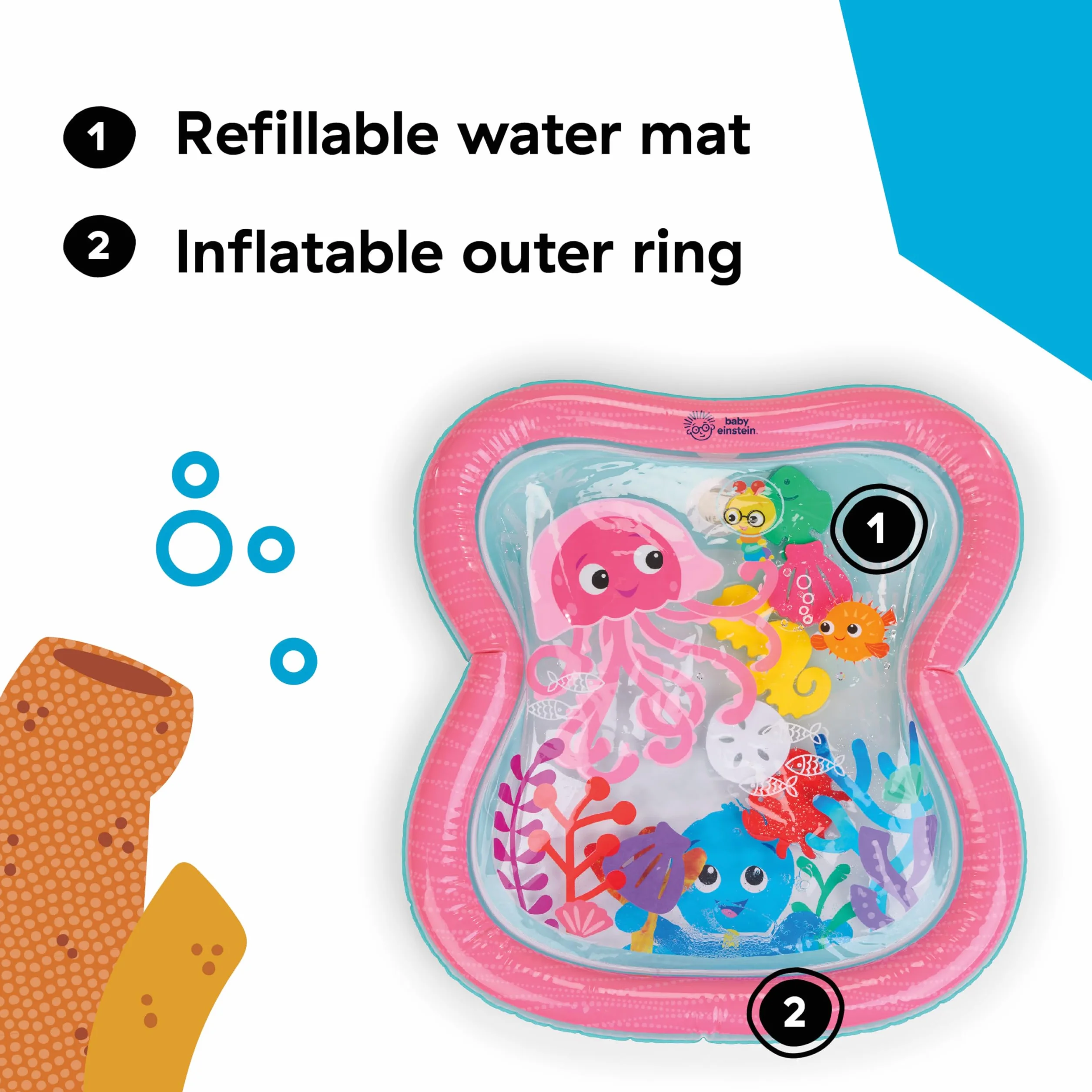 Baby Einstein Ocean Explorers Jiggling Janet mata wodna multisensoryczna 0-36 miesięcy