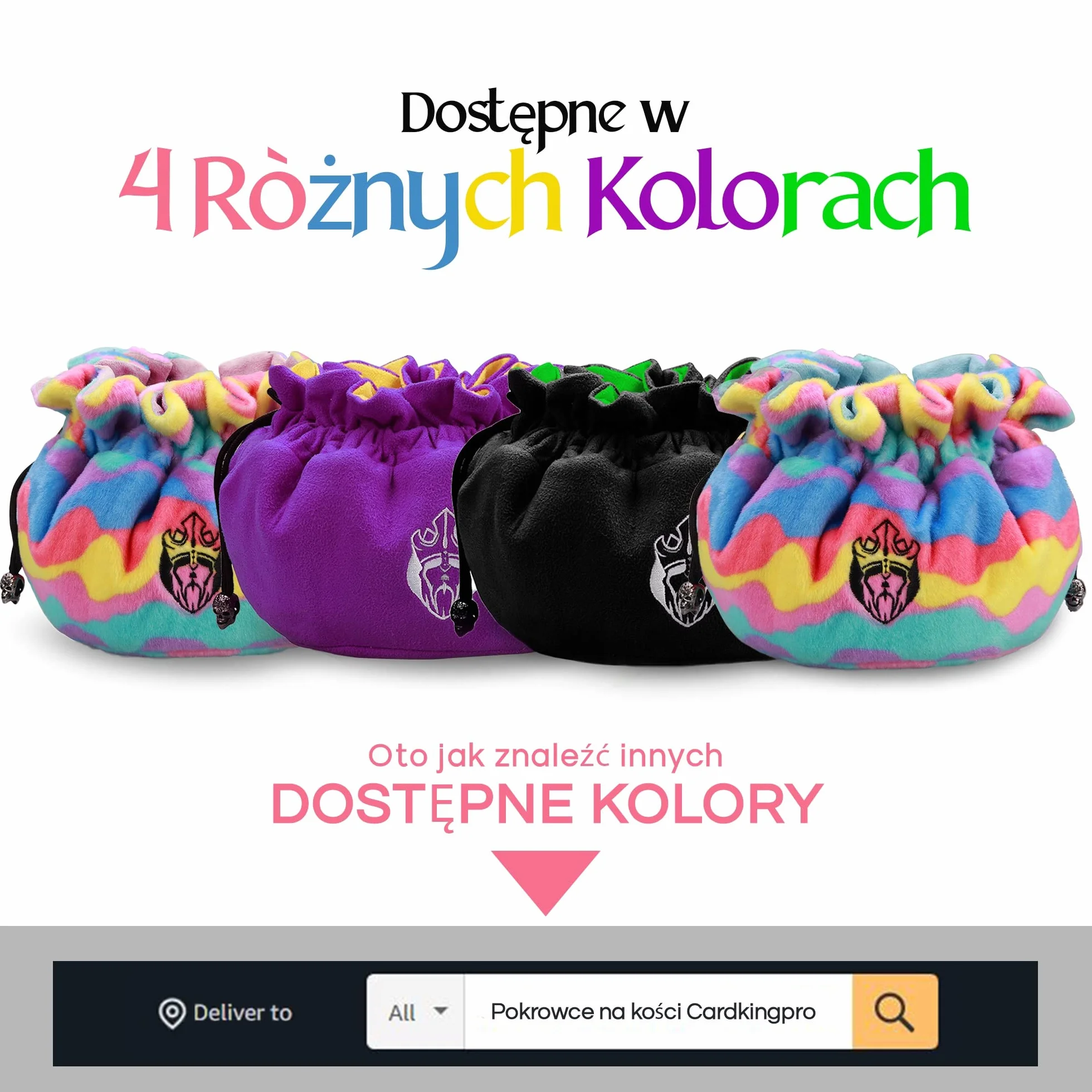 CardKingPro Ogromna - Wersja OCD - Torba na Kości z 15 Kieszeniami - Czarna i Zielona - Pojemność 200+ Kości - Świetna dla Kolekcjonerów [Opatentowany Design]