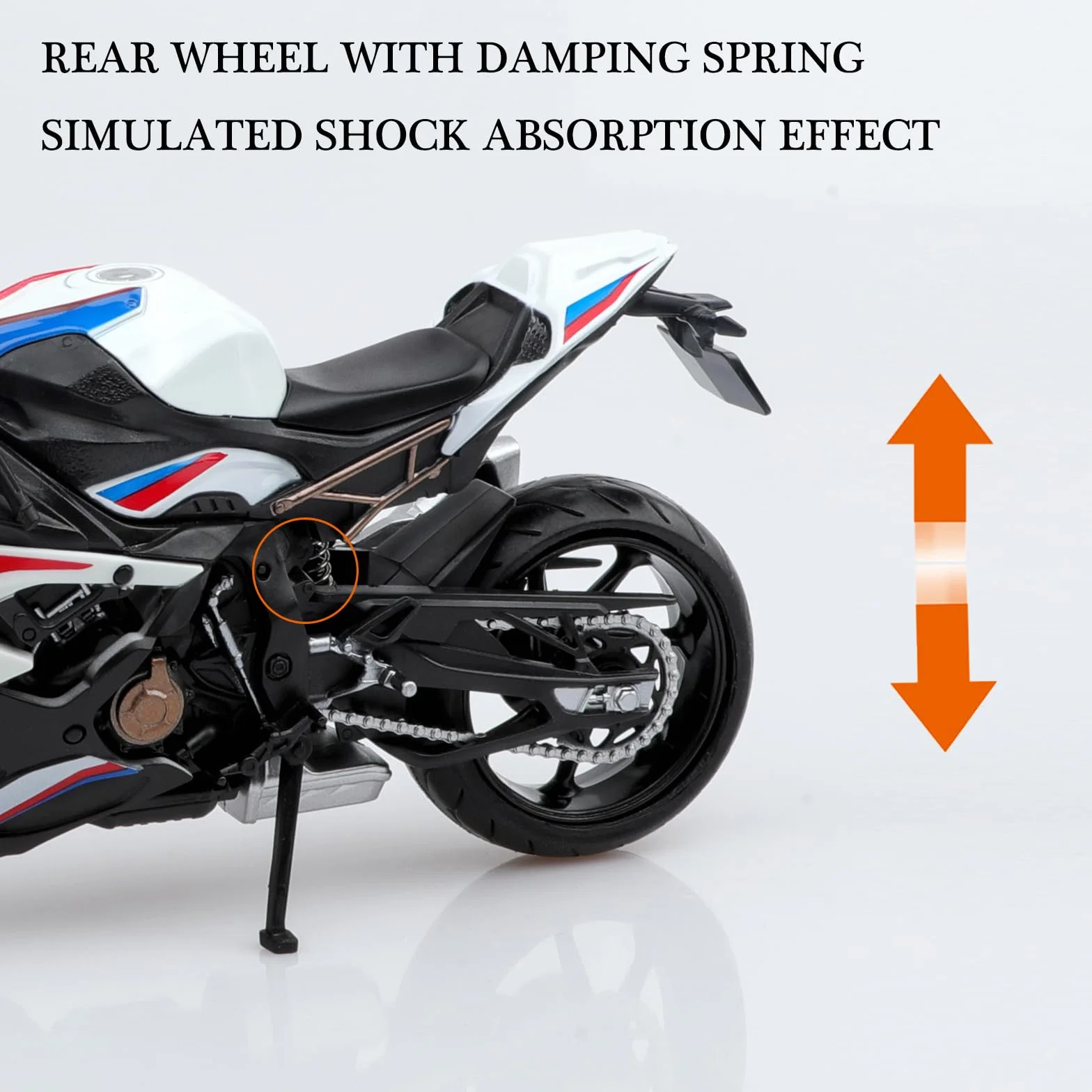 TOKAXI skala 1:12, odlew ciśnieniowy model motocykla BMW S1000R, zabawka dla chłopców i dziewczynek