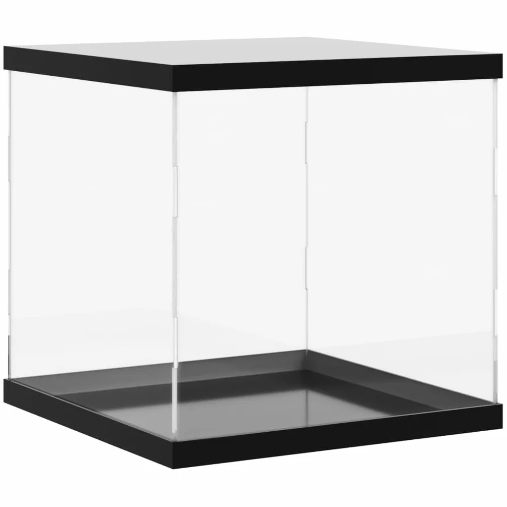 vidaXL Przezroczyste Pudełko Ekspozycyjne Akrylowe 30x30x30 cm