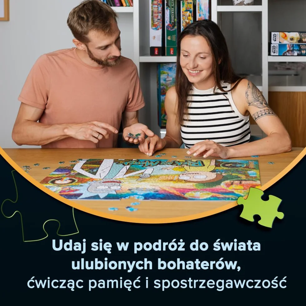 Trefl Premium Plus Quality - Puzzle Lord of the Rings - 1000 Elementów, Seria Układanek z Ulubionymi Bohaterami, dla Dorosłych i Dzieci od 14 lat