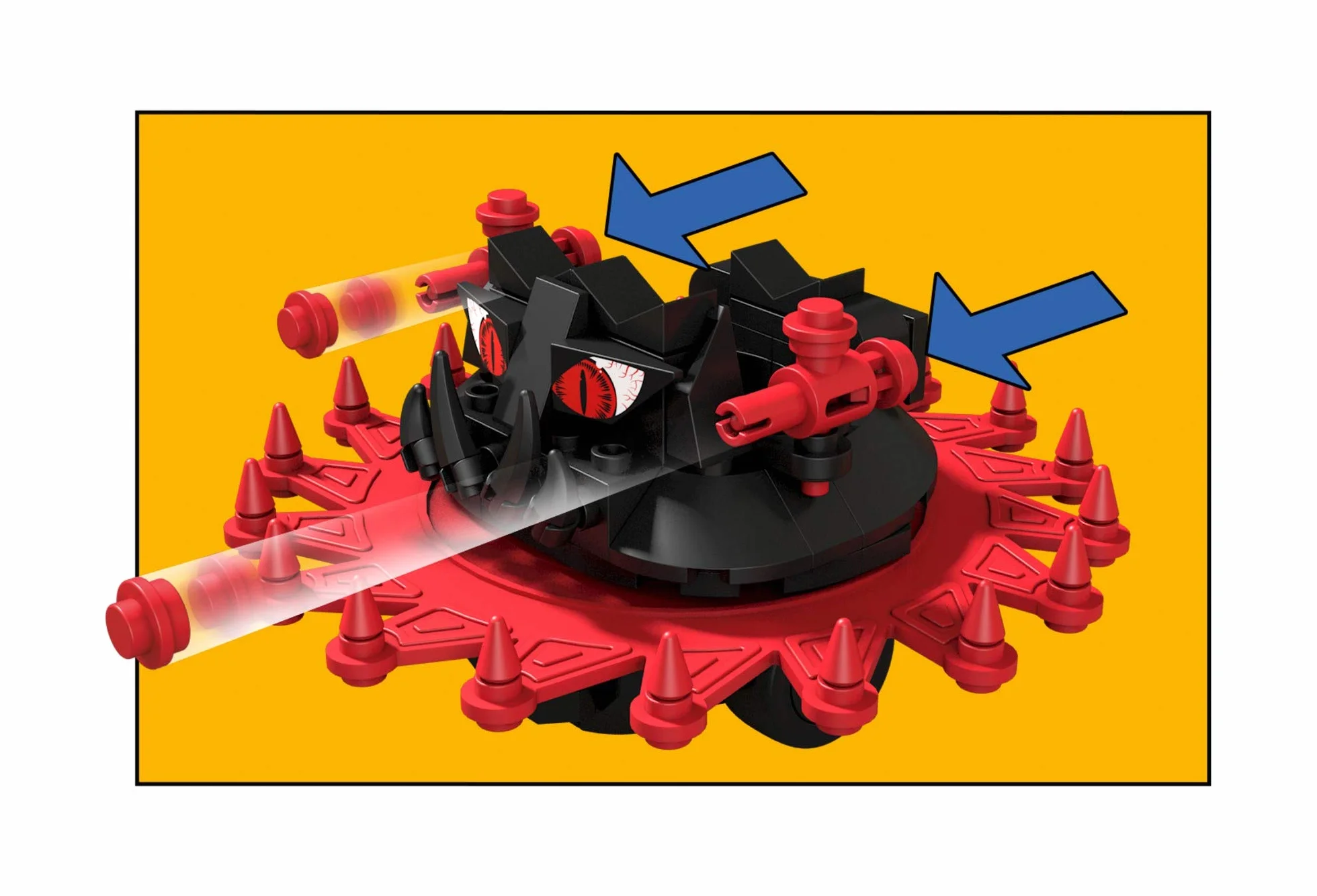 MEGA Construx GPH23 - Probuilder Masters of The Universe Classic Roton Assault, zawiera dwie mikrofigurki do kolekcjonowania, zabawka od 8 lat