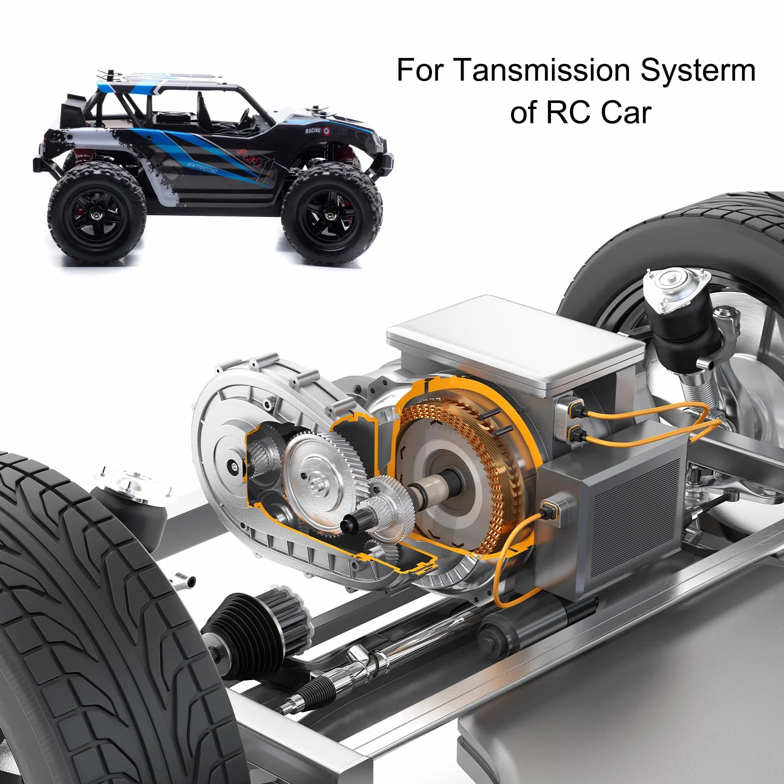 QUARKZMAN M1 Pinion Gear zestaw zębatek 5 mm wał 16T 17T 18T 19T koła zębate z hartowanej stali ze stopniem do samochodu RC (4 sztuki)
