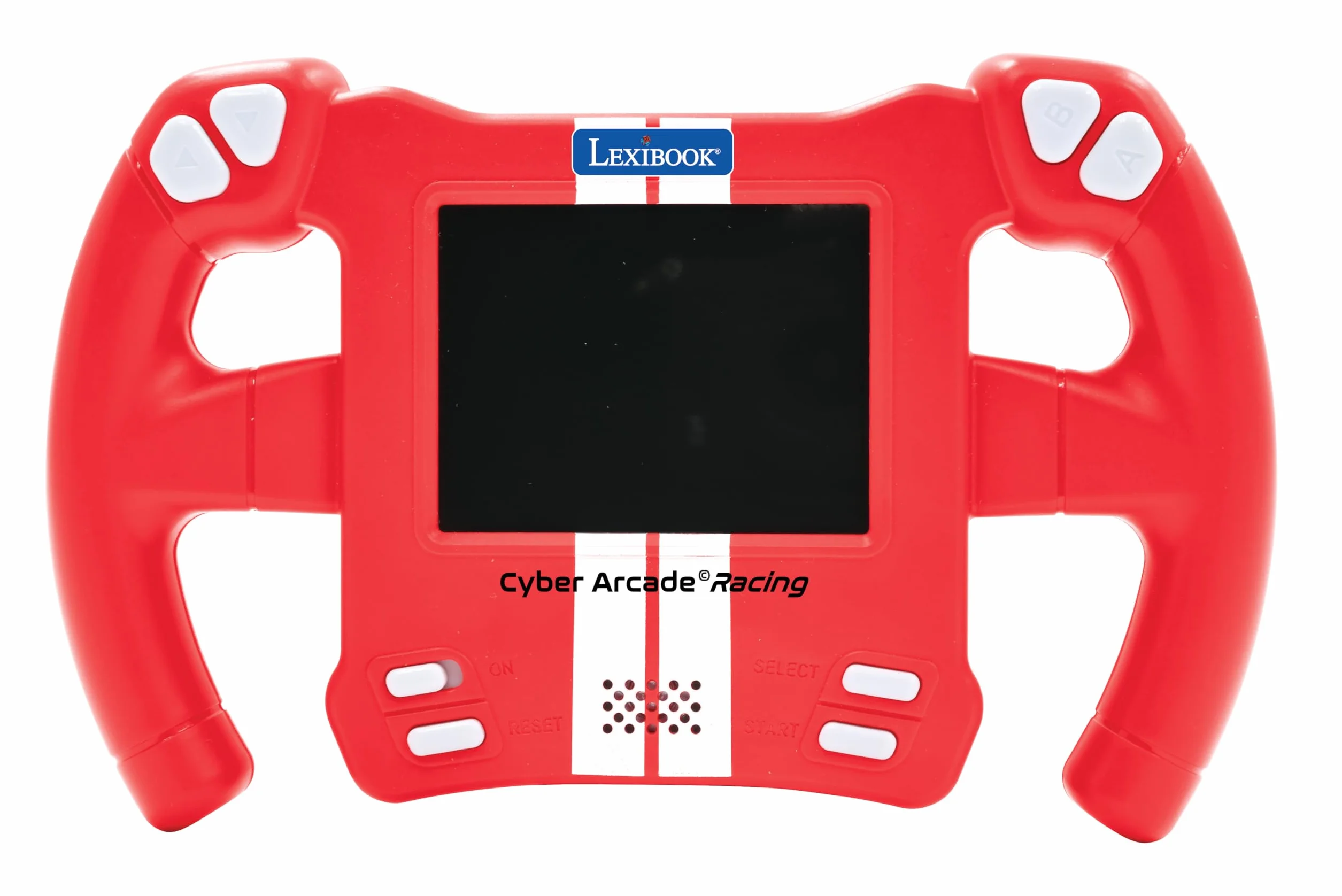Lexibook, Cyber Arcade Racing, Konsola Wyścigowa Sterowana Ruchem, 30 Gier Wyścigowych, Akcji i Logicznych, Sterowanie przez Przechylanie, Czerwona, JL3150