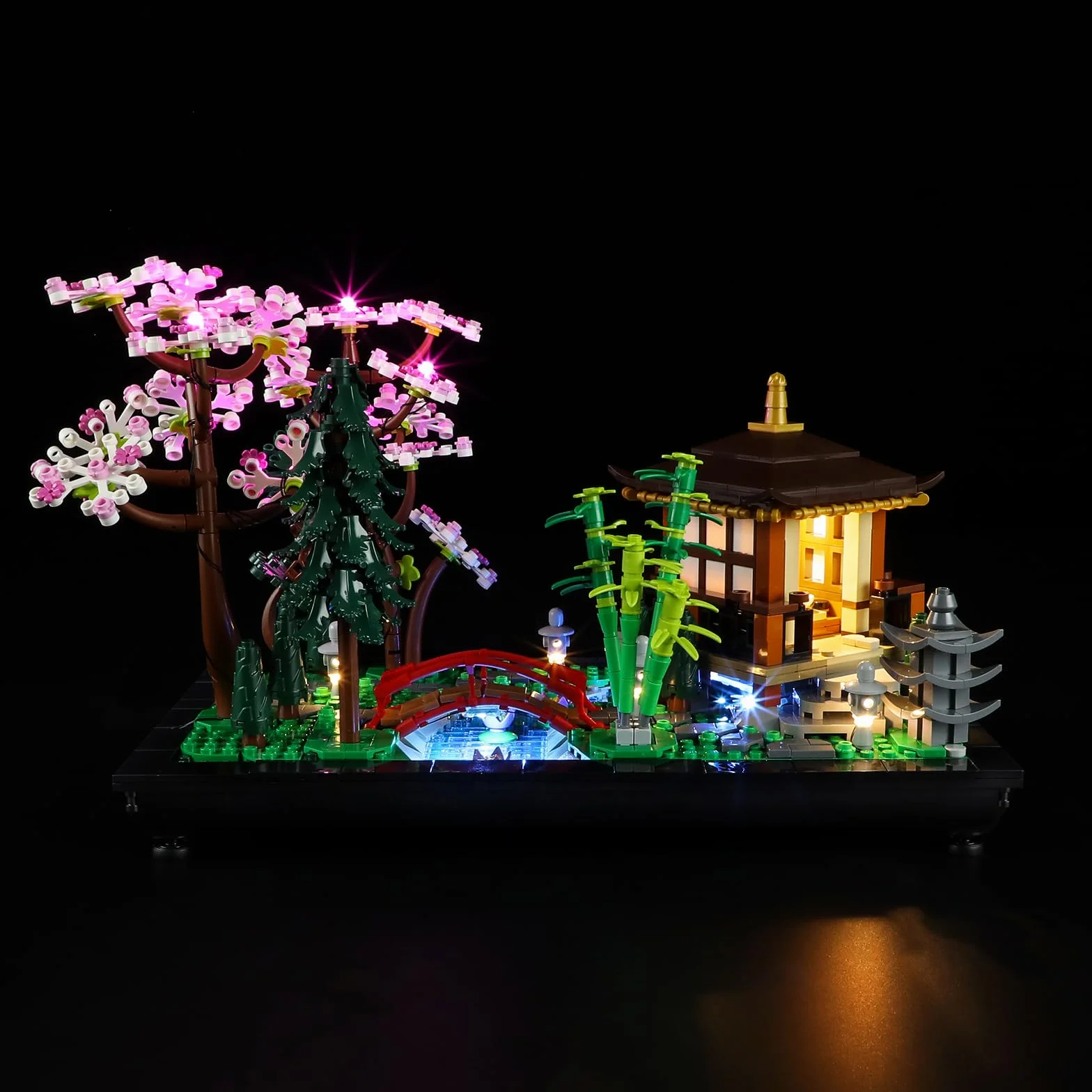 YEABRICKS Oświetlenie LED do modelu Lego-10315 Ikony Ogrodu Ciszy (zestaw Lego nie jest w zestawie)