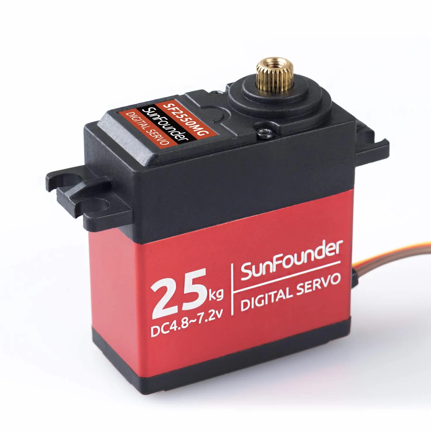 Sunfounder Serwo silnik High Torque 25 kg, DS-S020 metalowa przekładnia, cyfrowy serwo, metalowa obudowa, kąt sterowania 180° do RC Robot Cars, Crawler Robot