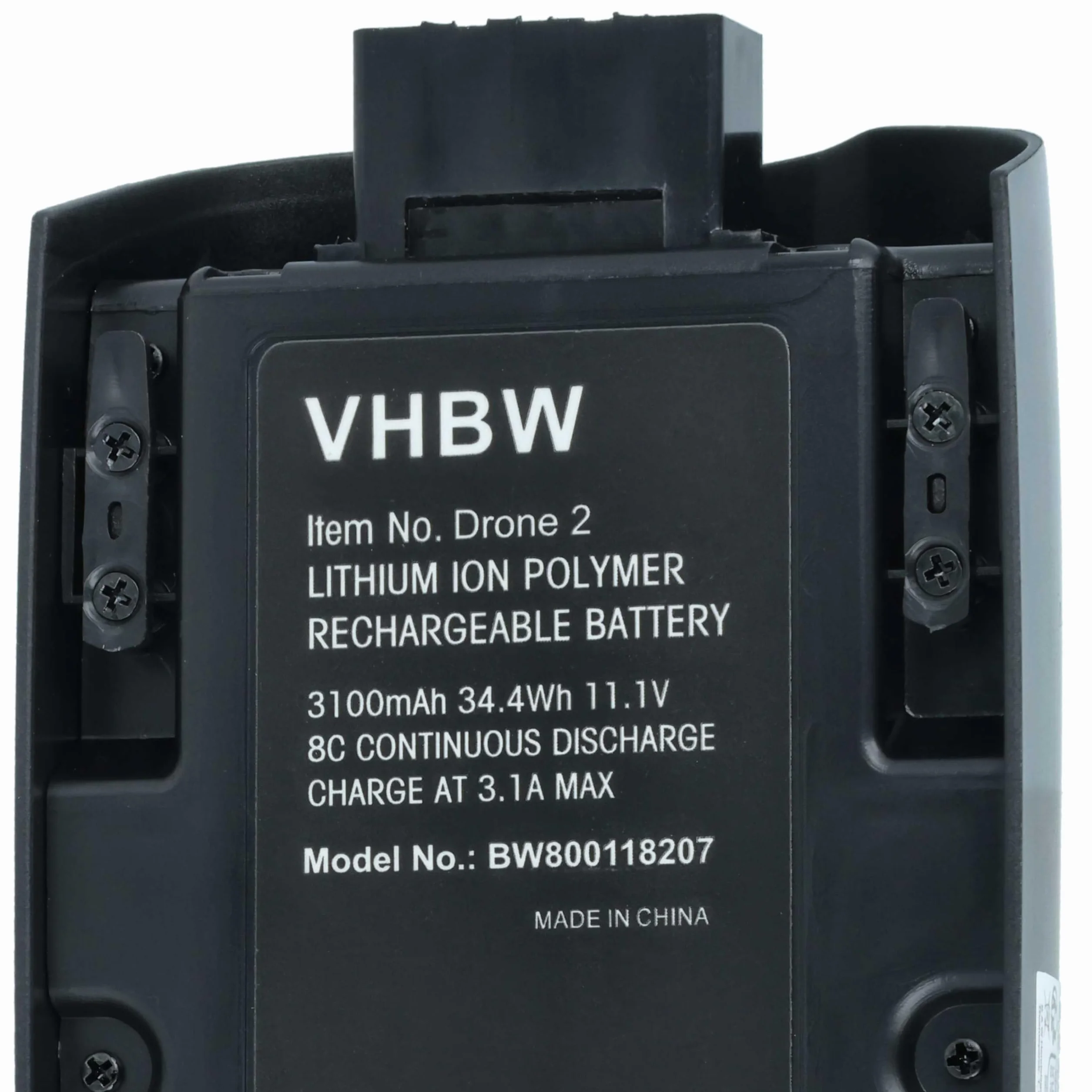vhbw Akumulator kompatybilny z Parrot Bebop 2, 2 Pro Drone Multicopter Quadrocopter (3100 mAh, 11,1 V, litowo-polimerowy)