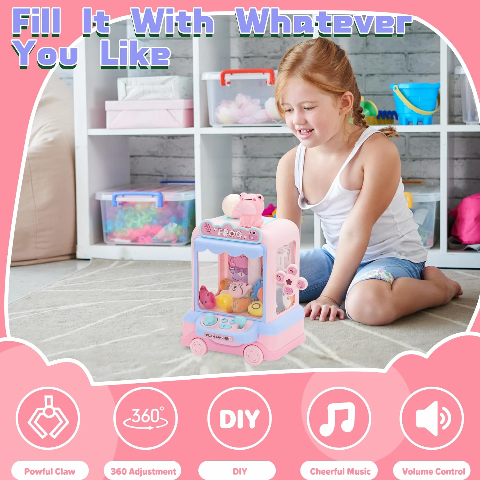 Ark miido Candy Grabber automat do słodyczy, mini automat chwytakowy dla dzieci, automat do słodyczy, automat chwytakowy z gryfem automat dla dzieci