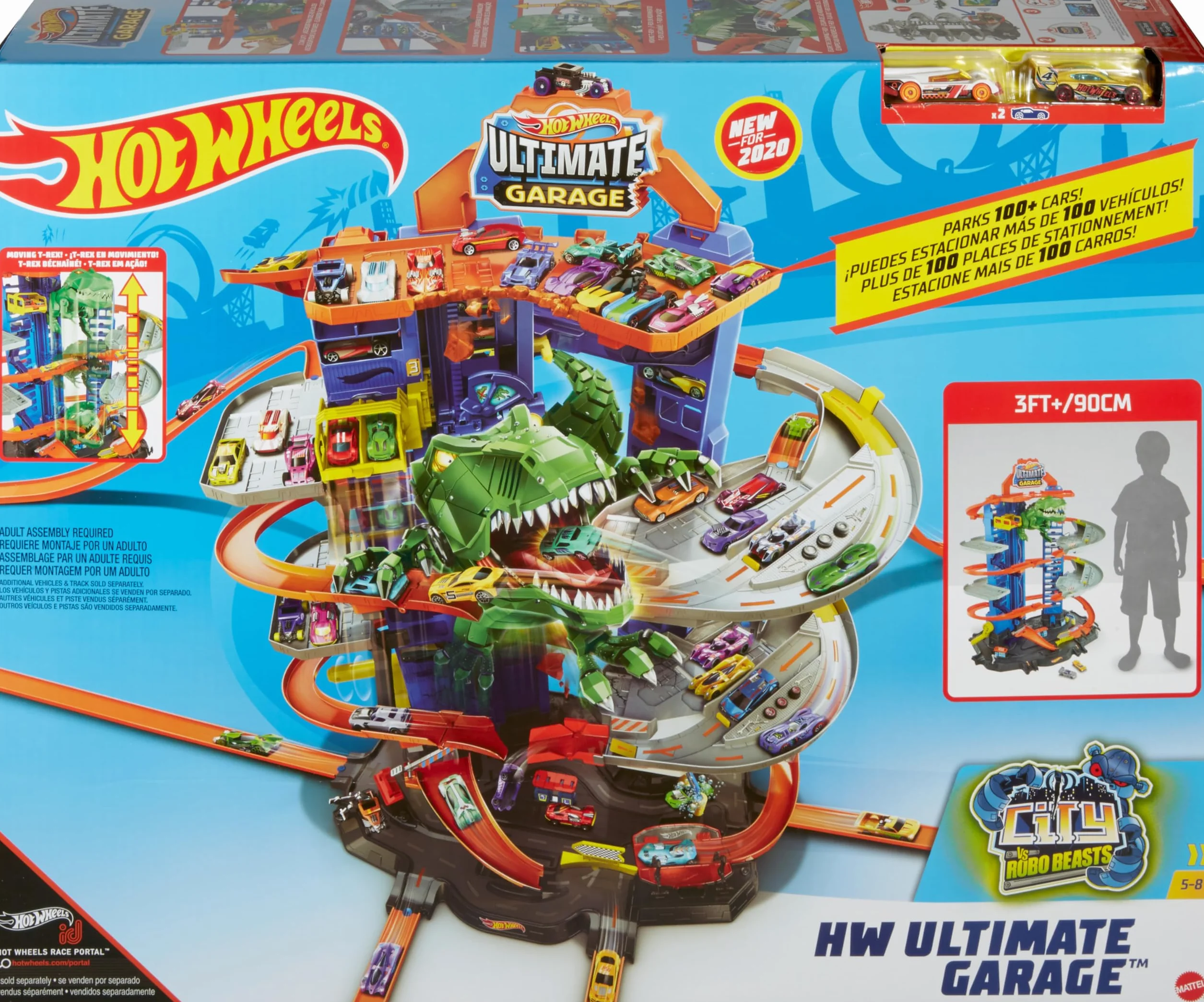 Hot Wheels Hw Ultimate Garage City Robo Beasts Zestaw do Zabawy, Wielokolorowy, Od 5 lat