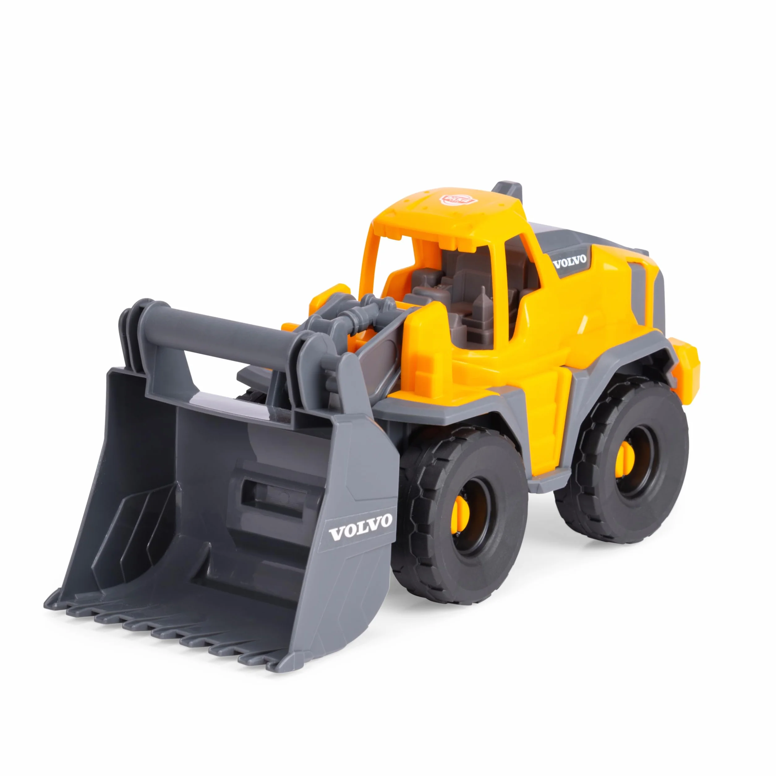 Dickie Toys - Volvo Tough Loader (26 cm) – koparka do zabawek dla dzieci od 3 lat z wolnym biegiem i ruchomą łopatą, nadaje się jako zabawka do piasku