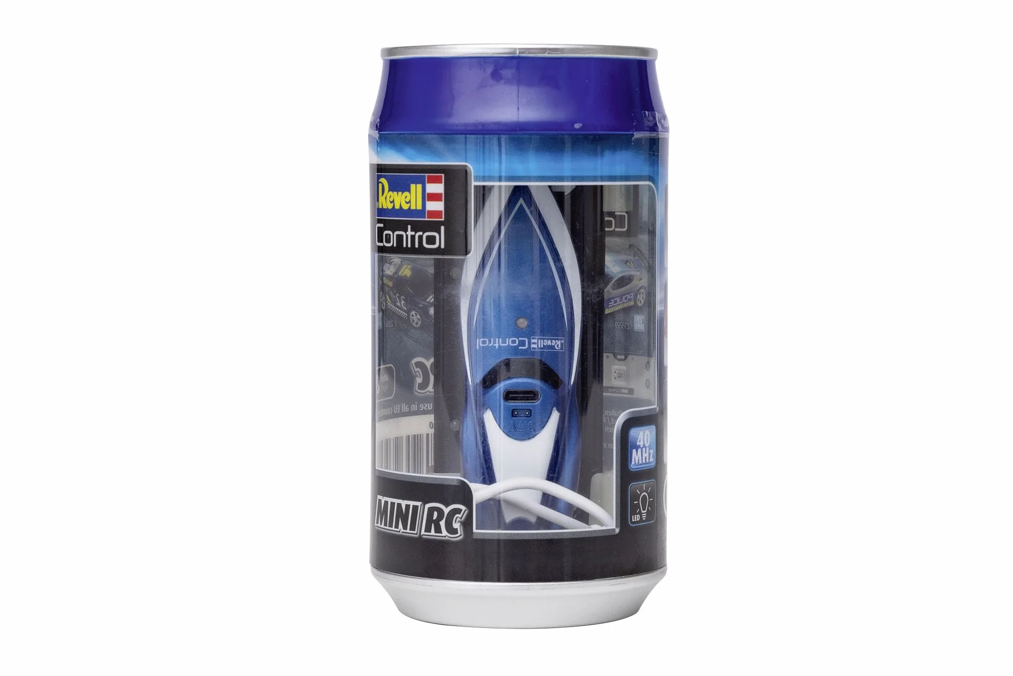 Revell Control 23570 Mini RC Speedboat-Blue z precyzyjnym sterowaniem 2,4 GHz, długość 7,5 cm