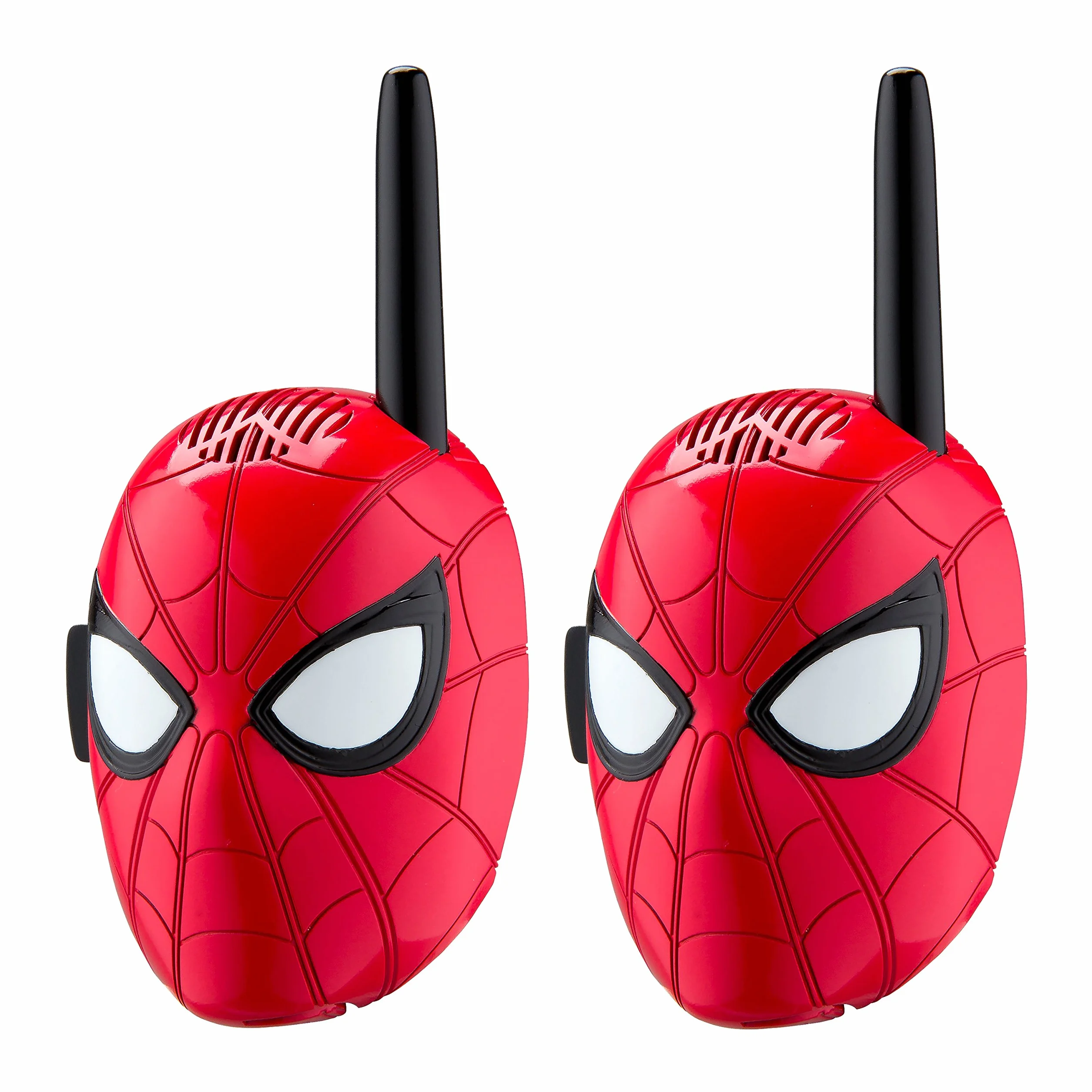 EKids Spiderman krótkofalówki dla dzieci, 2-kierunkowe radio dalekiego zasięgu z grafiką postaci i stylizacją, ręczne krótkofalówki dla dzieci, na zewnątrz, do wewnątrz, przygoda, gra, czerwone