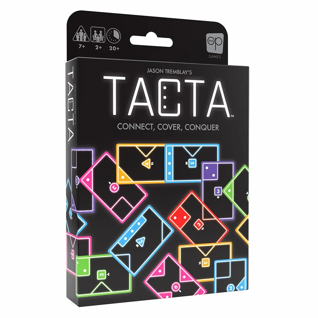 USAopoly | Tacta PEG | Strategiczna Gra Karciana, Dopasowywanie Kształtów, Obracane Karty I Kompaktowa Edycja | 2+ Graczy | 20+ Minut