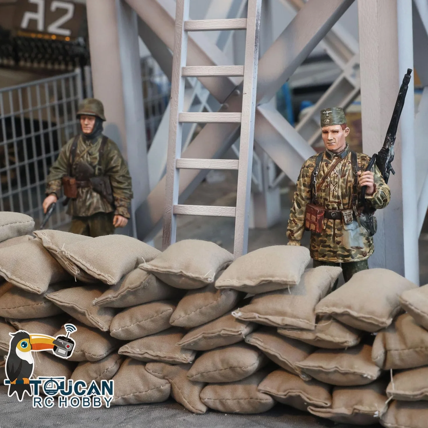 TOUCAN RC HOBBY Sangdag Earthbags Model do 1/16 Heng Long RC Tanks 1/14 Radio Control Car Truck