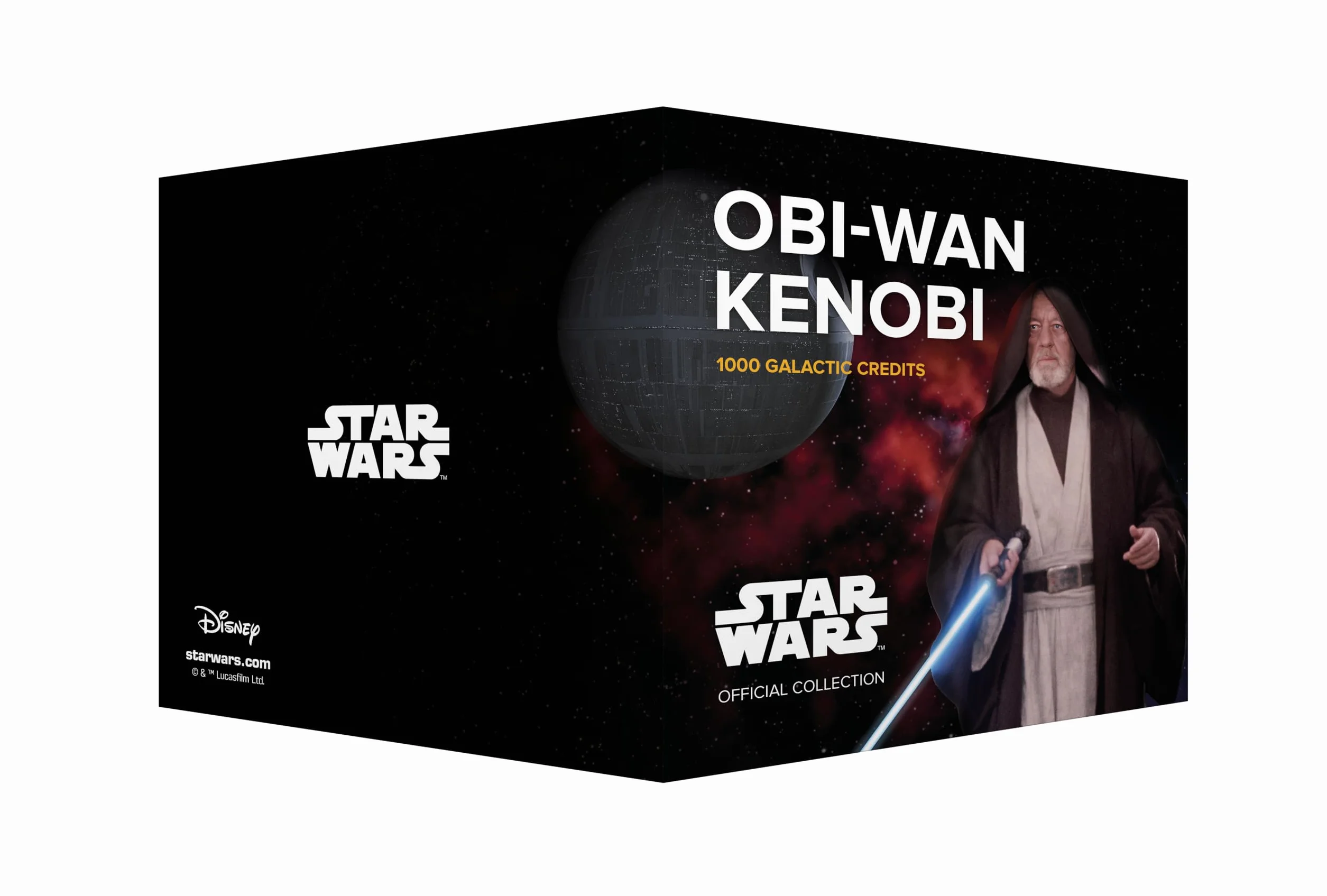 Gwiezdne Wojny Trylogia Bilet Oryginalny OBI WAN Kenobi ze złotym hologramem