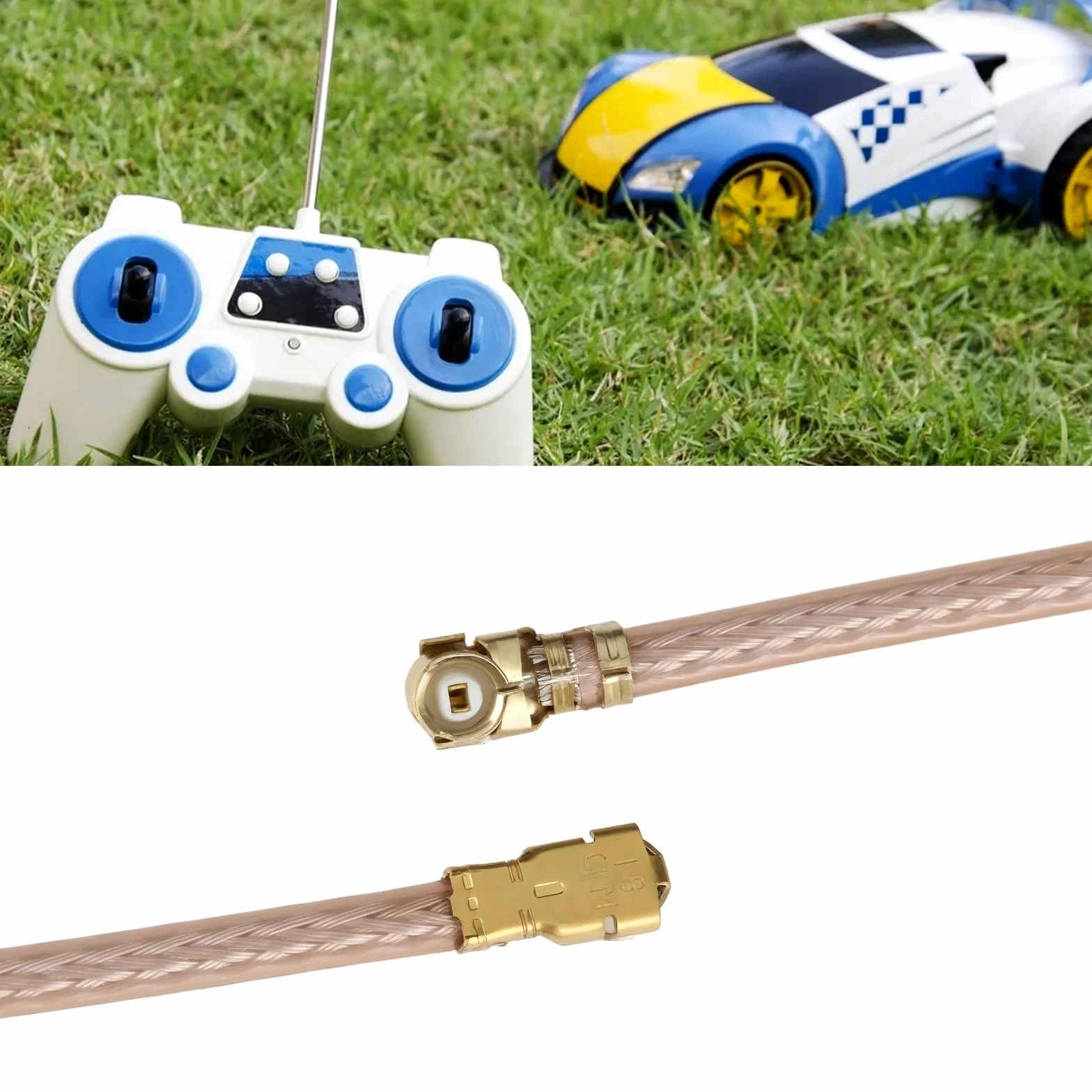 5 szt. RC FPV wielokierunkowa antena mosiężna 5,8G 3DB 65 mm RG178 kabel do UAV RC