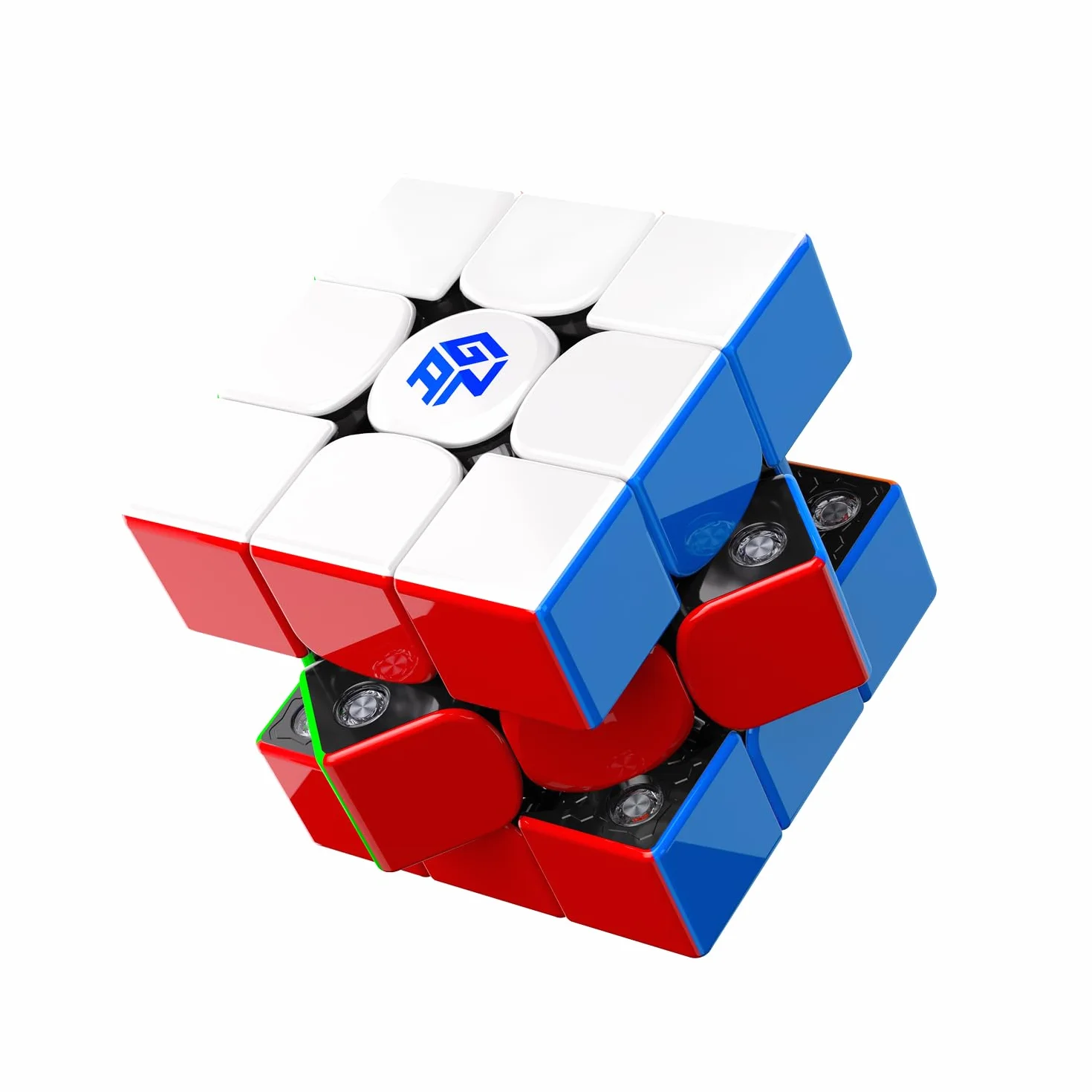 GAN V100 Maglev Speed Cube 3x3, Ultralekka Kostka Magnetyczna o Wadze 64 g, Profesjonalna Oryginalna Kostka Speedcube, Odpowiednia Zarówno dla Dzieci, Jak i Dorosłych, Wersja UV, 5,5 cm