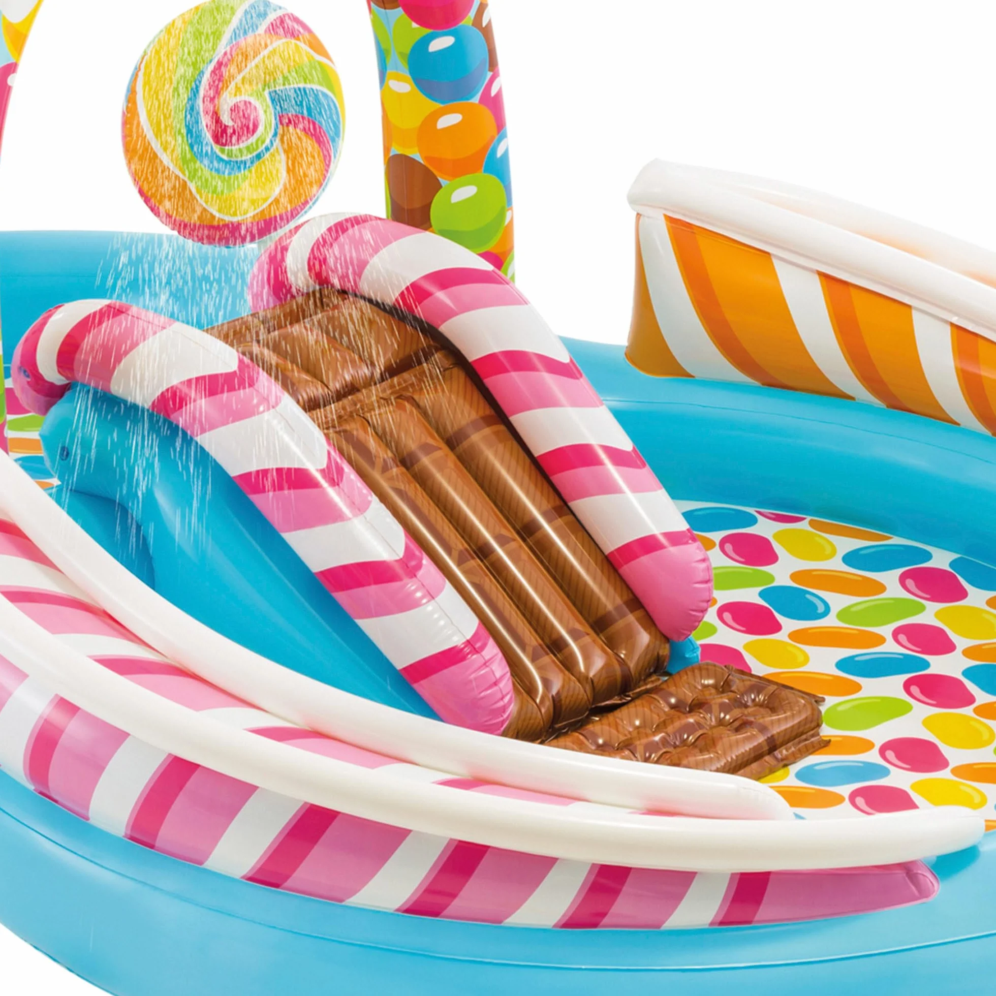 Intex Candy Zone Zjeżdżalnia Wodna, Wielokolorowy, 6,5 cm,57149NP