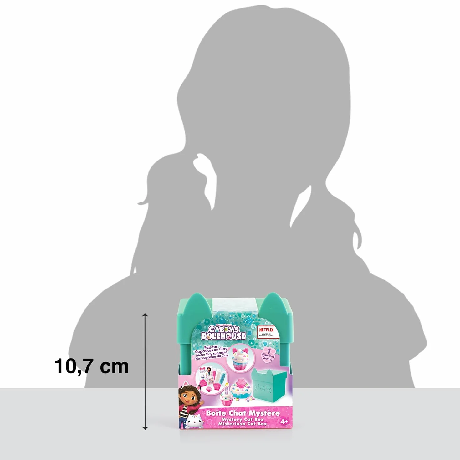 Canal Toys - Dom dla lalek Gabby - Pudełko Slime z niespodziankami od Gabby - Zestaw z 2 Slimami, naklejkami, figurką i niespodziankami - Dobry prezent lub niespodzianka - Gabby's Dollhouse Mystery