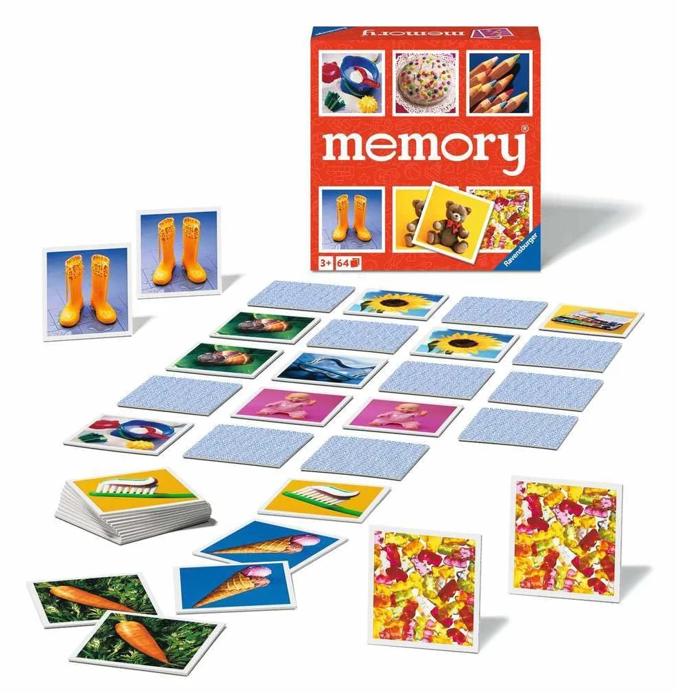 Ravensburger Spiele - 20880 - Junior memory®, der Spieleklassiker für die ganze Familie, Merkspiel für 2-8 Spieler ab 3 Jahren