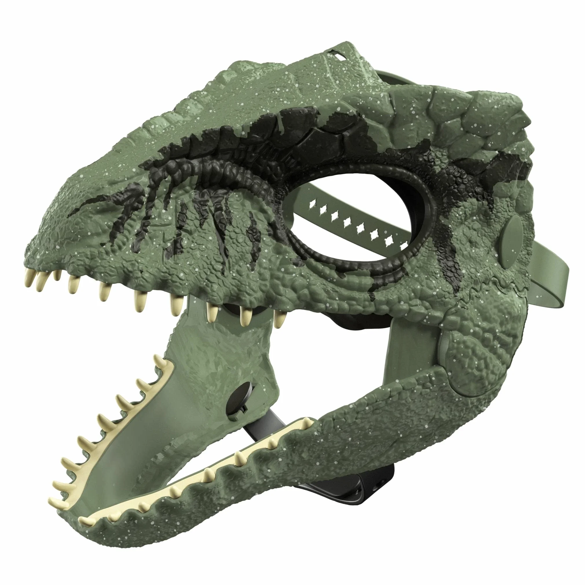Mattel Maska dinozaura Jurassic World Dominium, Giganotosaurus Dino, zabawka do odgrywania ról i akcesoria kostiumowe z otwieraną szczęką i motywem inspirowanym filmem