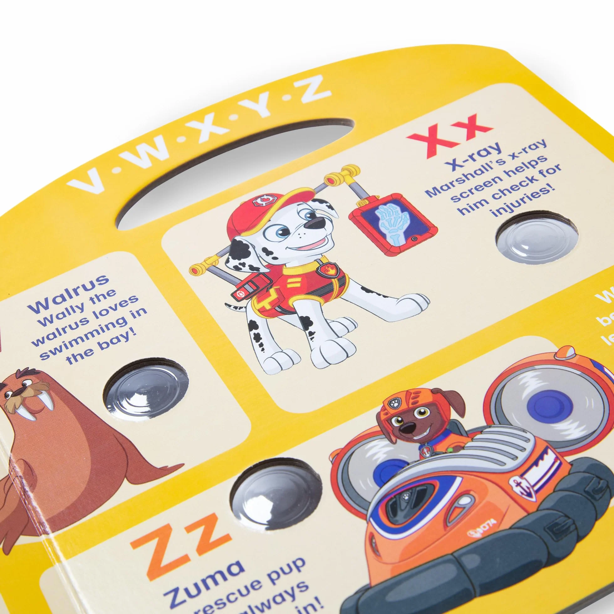 Książeczka dla dzieci PAW Patrol Melissa & Doug – Poke-A-Dot: Przygoda z alfabetem