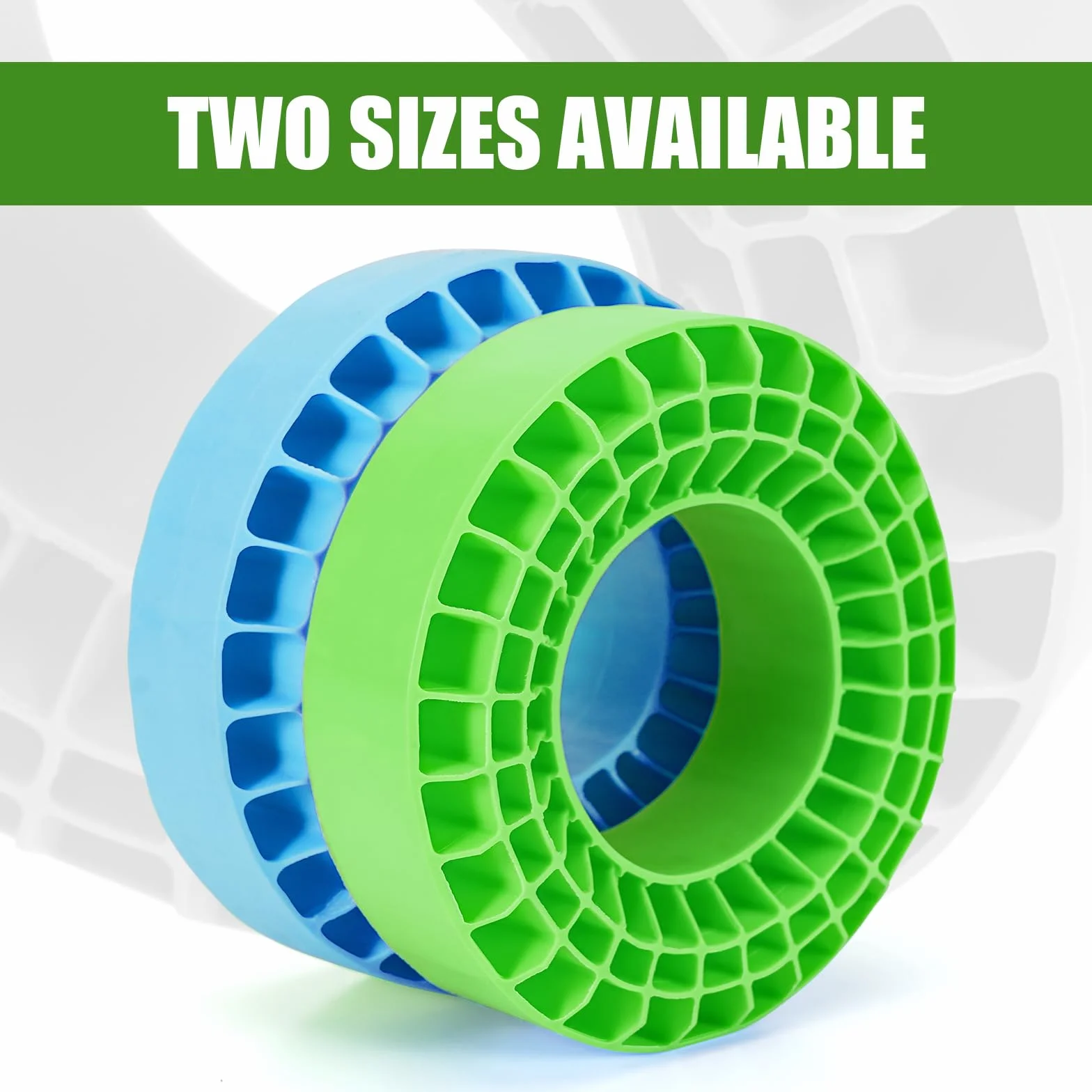 INJORA Wkładki z silikonowej gumy piankowej do opon 106-108mm 2.7" (Zielone)