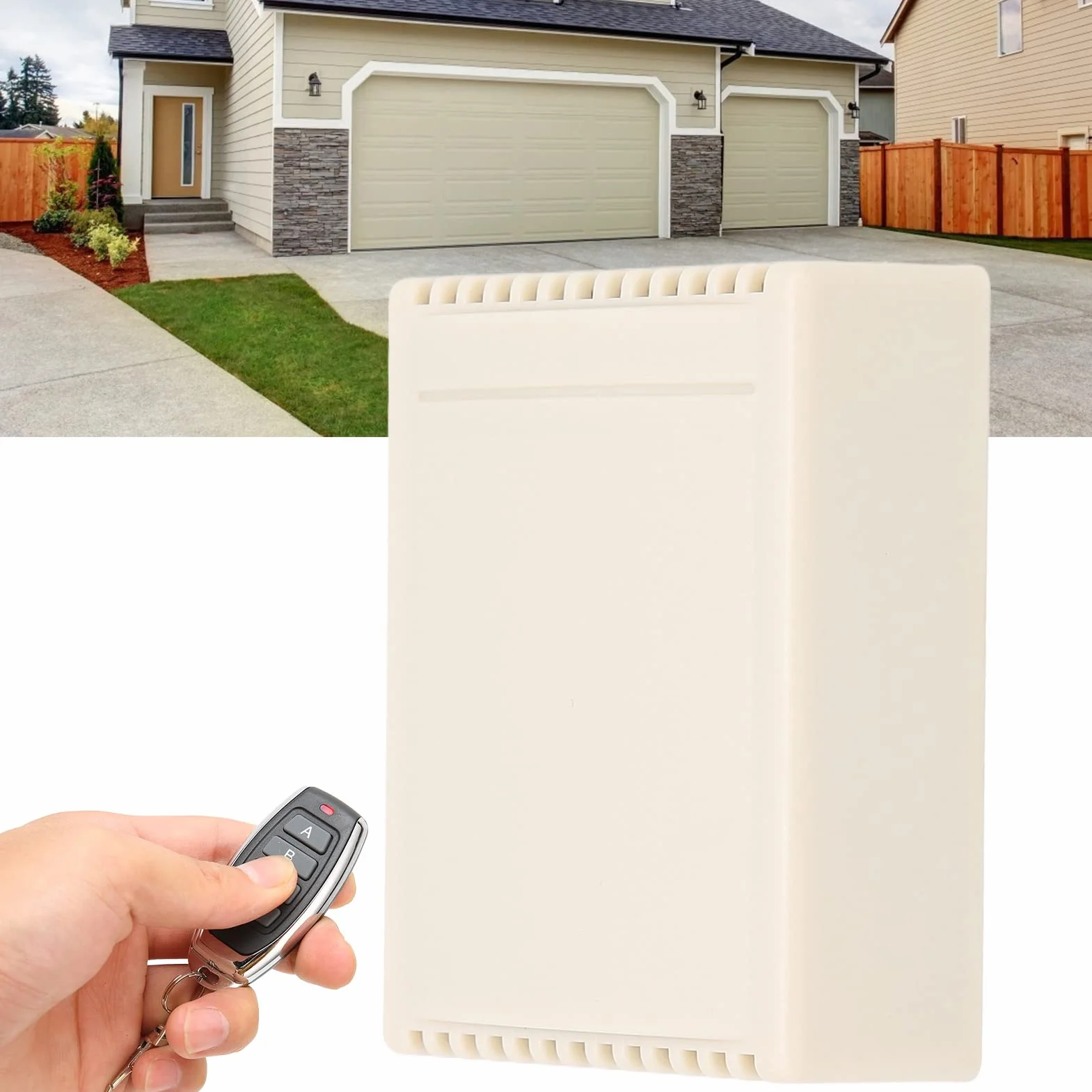 Bezprzewodowy Pilot RF, 433 MHz 4-kanałowy Przekaźnik Zdalnego Sterowania Przełącznik 10A RF Uniwersalny Bezprzewodowy Moduł do Elektrycznego Sterowania Przemysłowego Drzwi(24V)