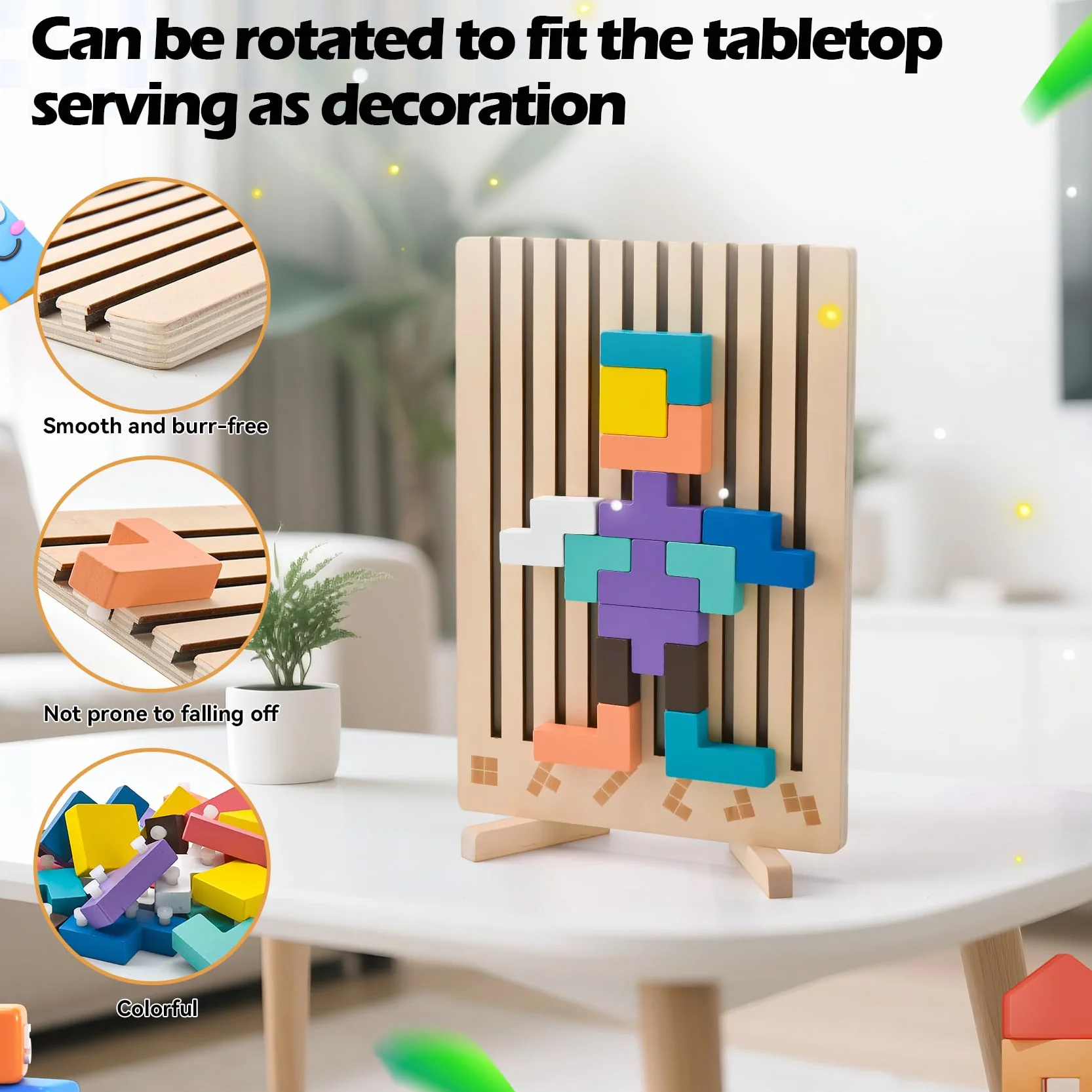 Tetris puzzle dla dzieci, zabawki edukacyjne, puzzle LegnoTetris, Montessori Games 3 4 5 6 lat, gry dla dzieci, inteligencja układanki, prezent edukacyjny dla dzieci