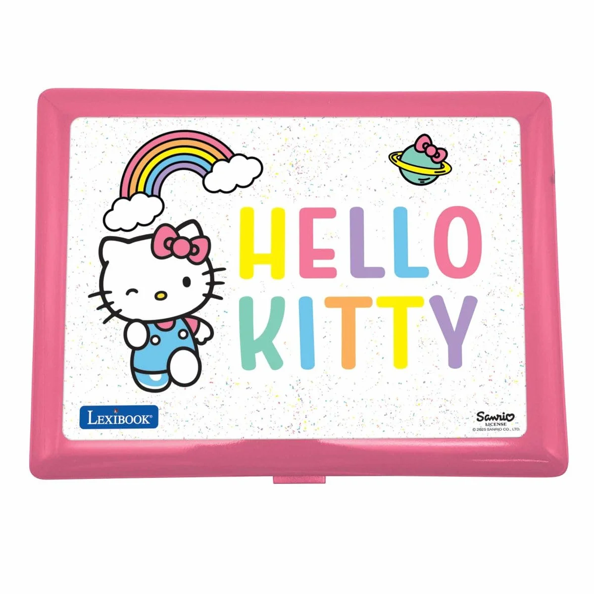 LEXIBOOK Hello Kitty dwujęzyczne przenośne urządzenie edukacyjne angielski/hiszpański 164 zajęcia JC598HKi2