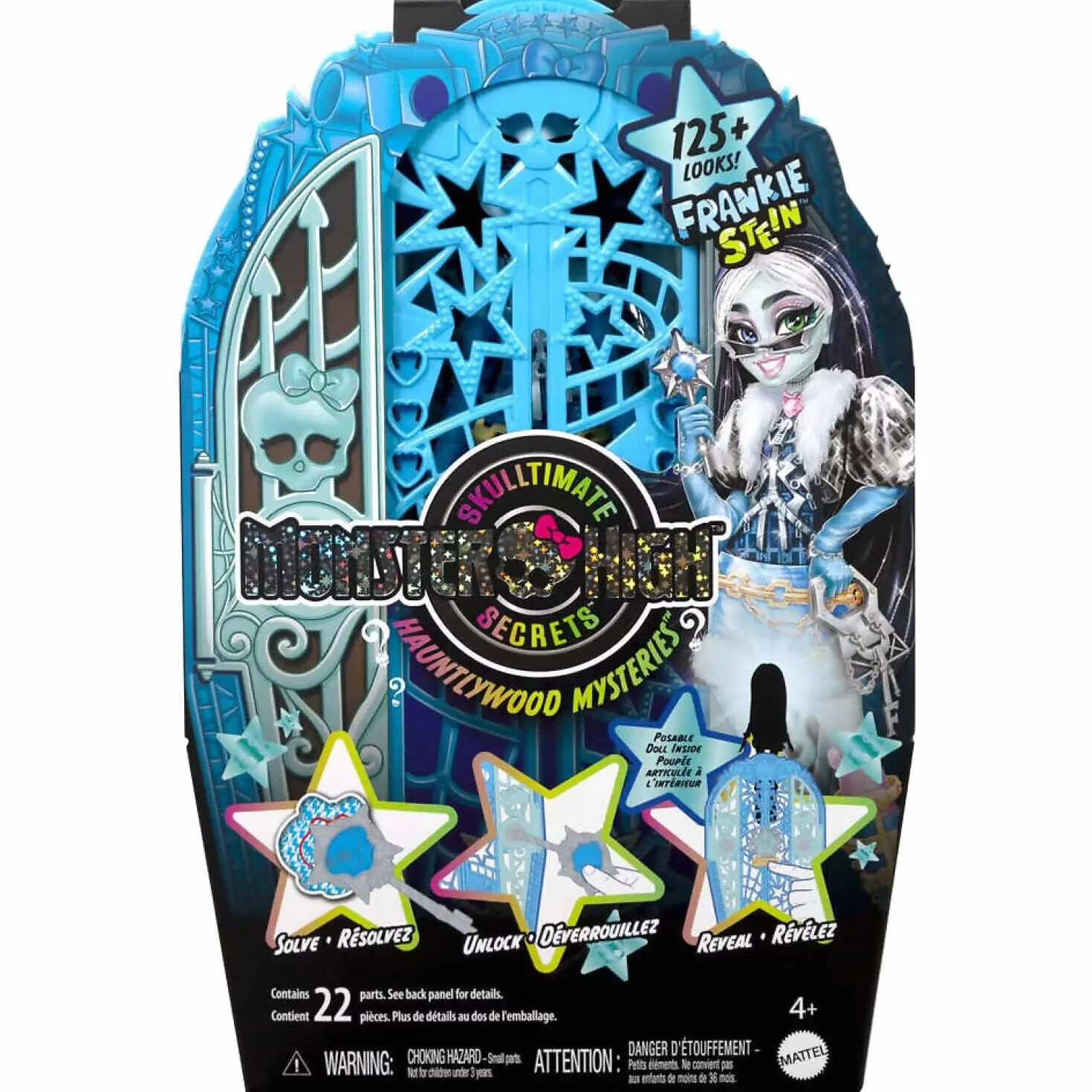 Monster High Straszysekrety Frankie Stein Seria 6 Tajemnice Hollyduch Zestaw lalka JBG81