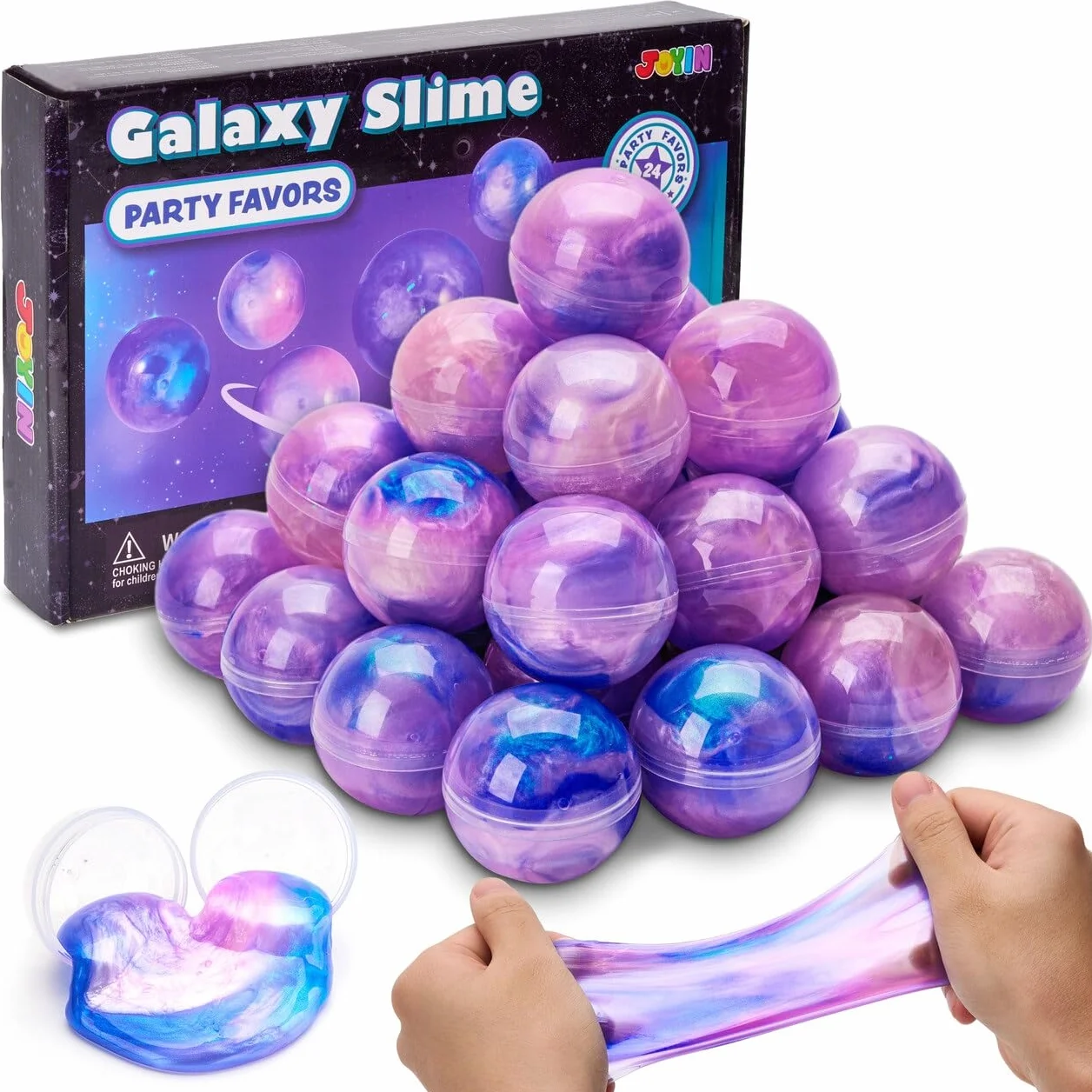 JOYIN Zestaw Slime Galaxy 24 kolory Mini Slime Fluffy antystresowy